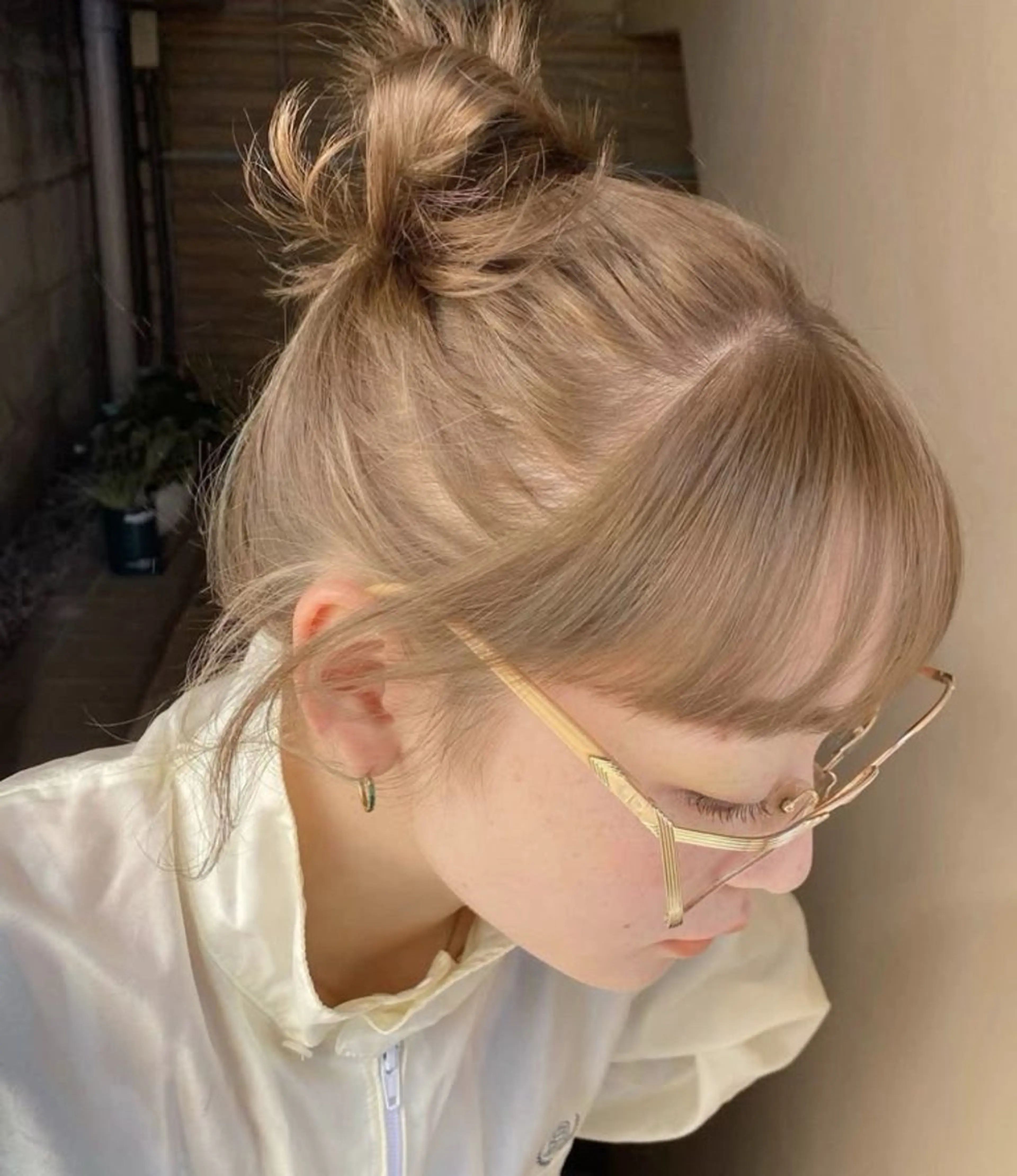 カラー ブリーチ ハイトーンカラー ヘアカラー 橋本叶夢/ 透け感お洒落hairのヘアスタイル