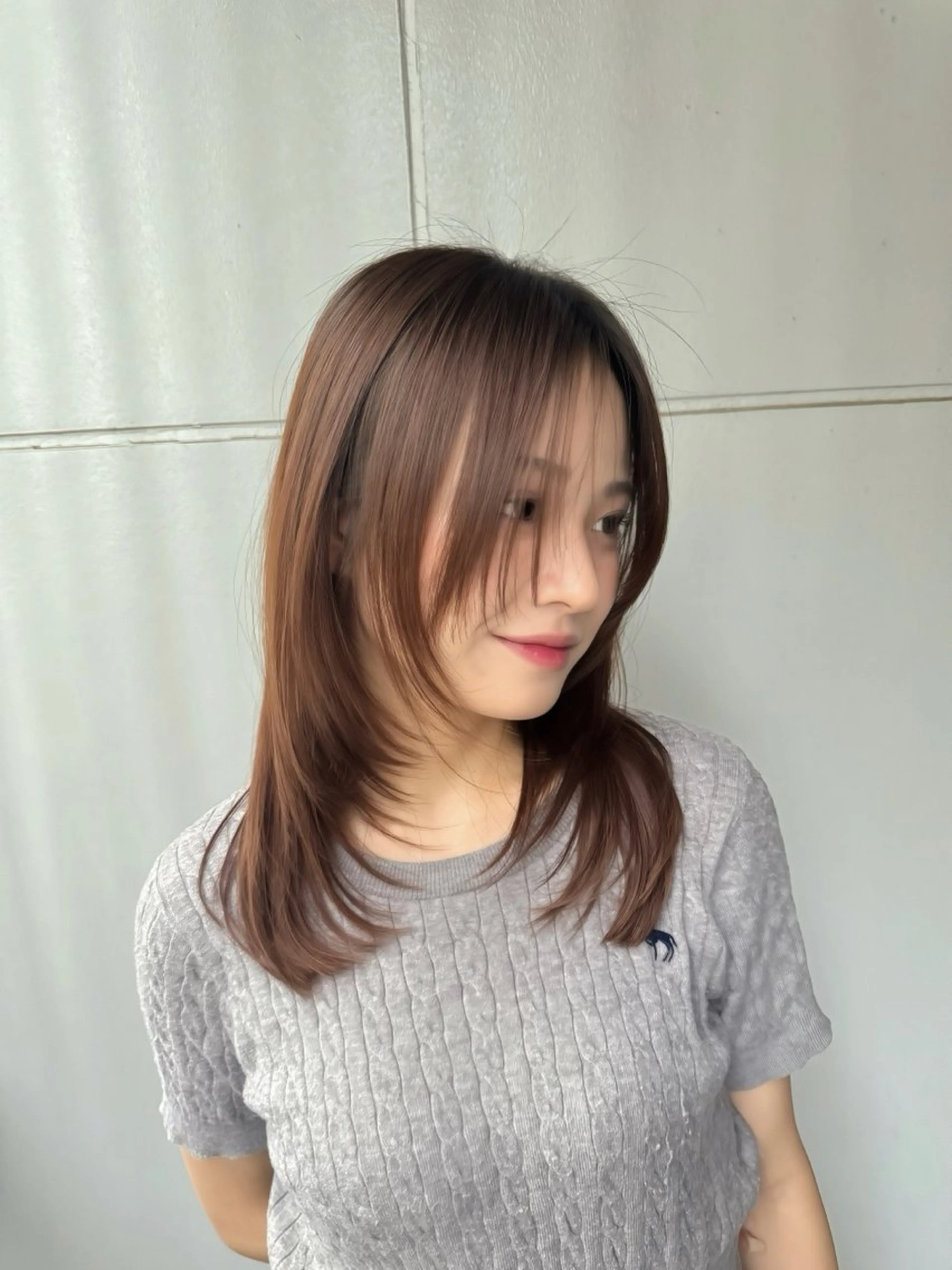 ロング カラー レイヤーカット 似合わせカット SALOWIN新宿三丁目【サロウィン】所属・新宿/小顔レイヤー /透明感カラー/青木のヘアスタイル