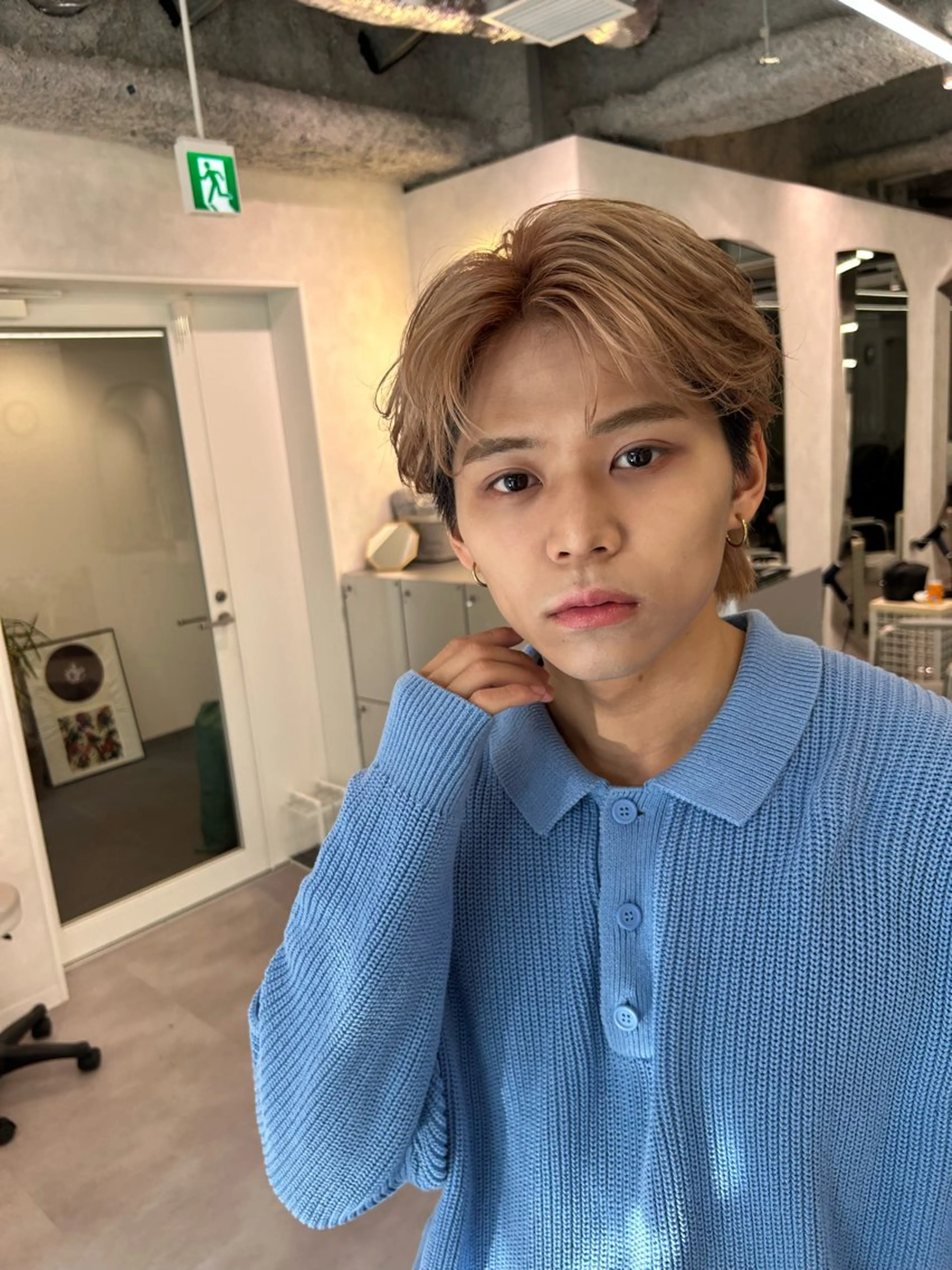 メンズ カット ヘアカラー 横浜で一番パーマ 巻いてます田中ですのヘアスタイル