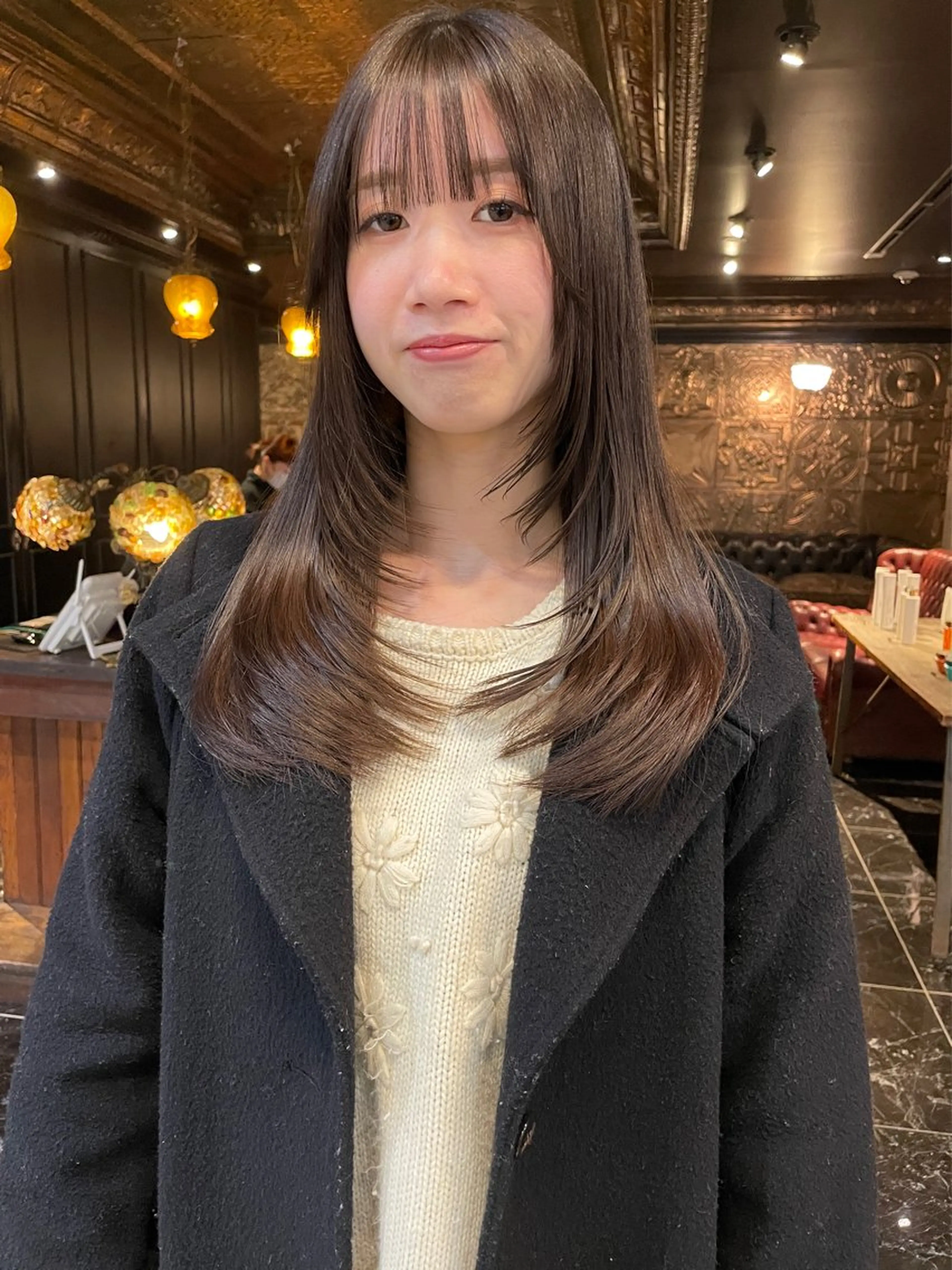 ロング カット トリートメント レイヤー/ 透明感カラー/マドカのヘアスタイル