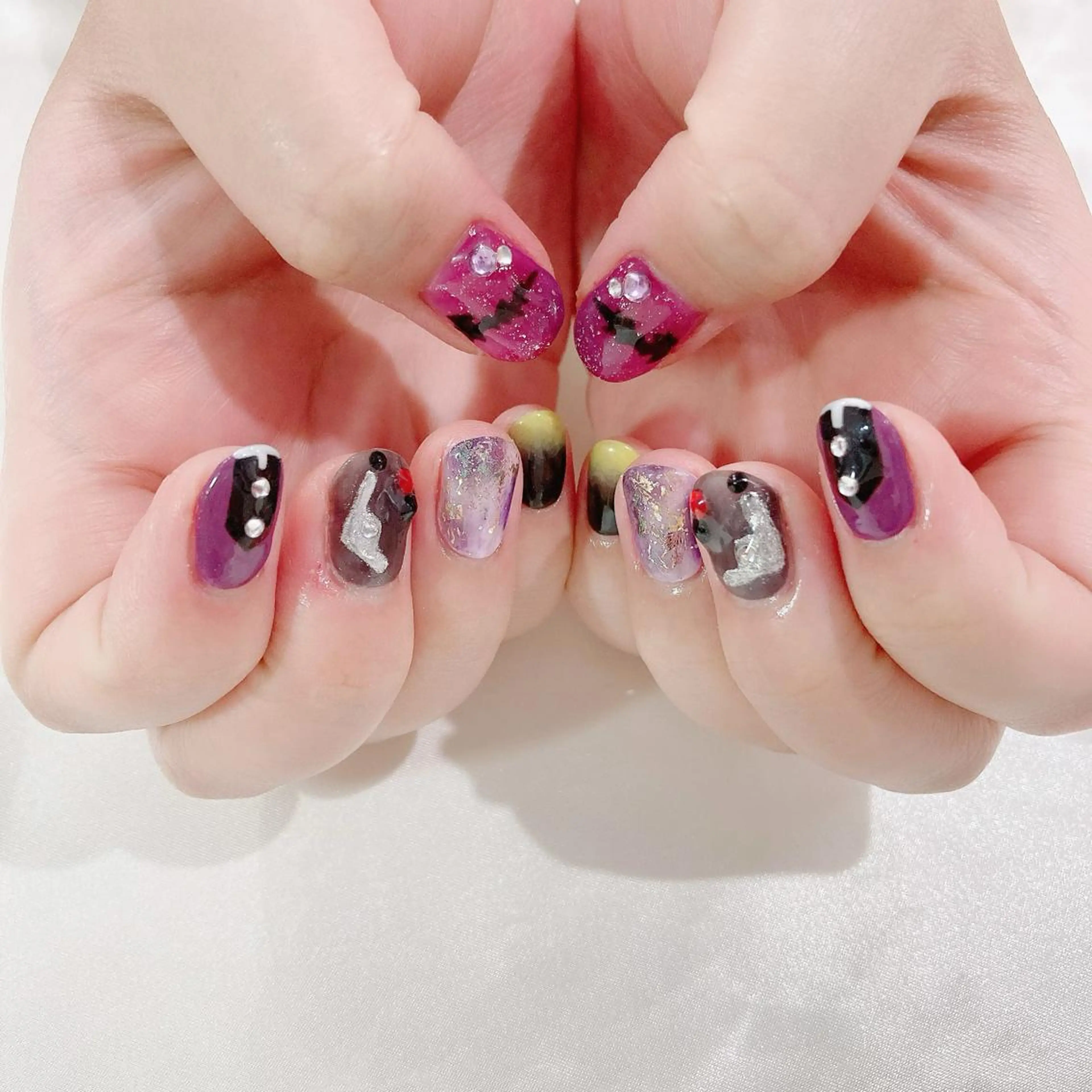ネイル 入学式 ジェルネイル パラジェル 夏ネイル ハンドネイル Nail Kのネイルデザイン