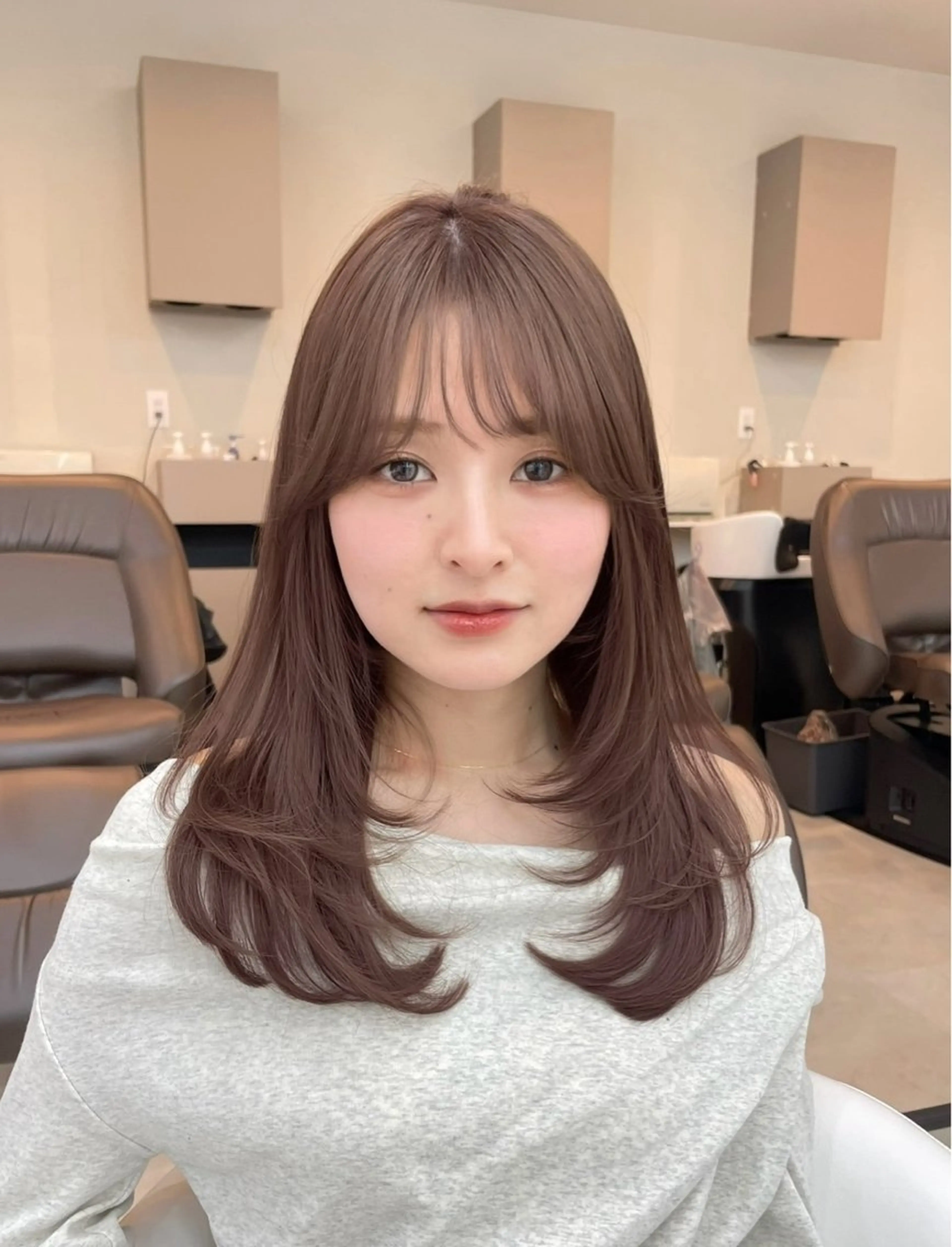 ミディアム レイヤーカット カット sora/レイヤー/ 似合わせカット🎀のヘアスタイル