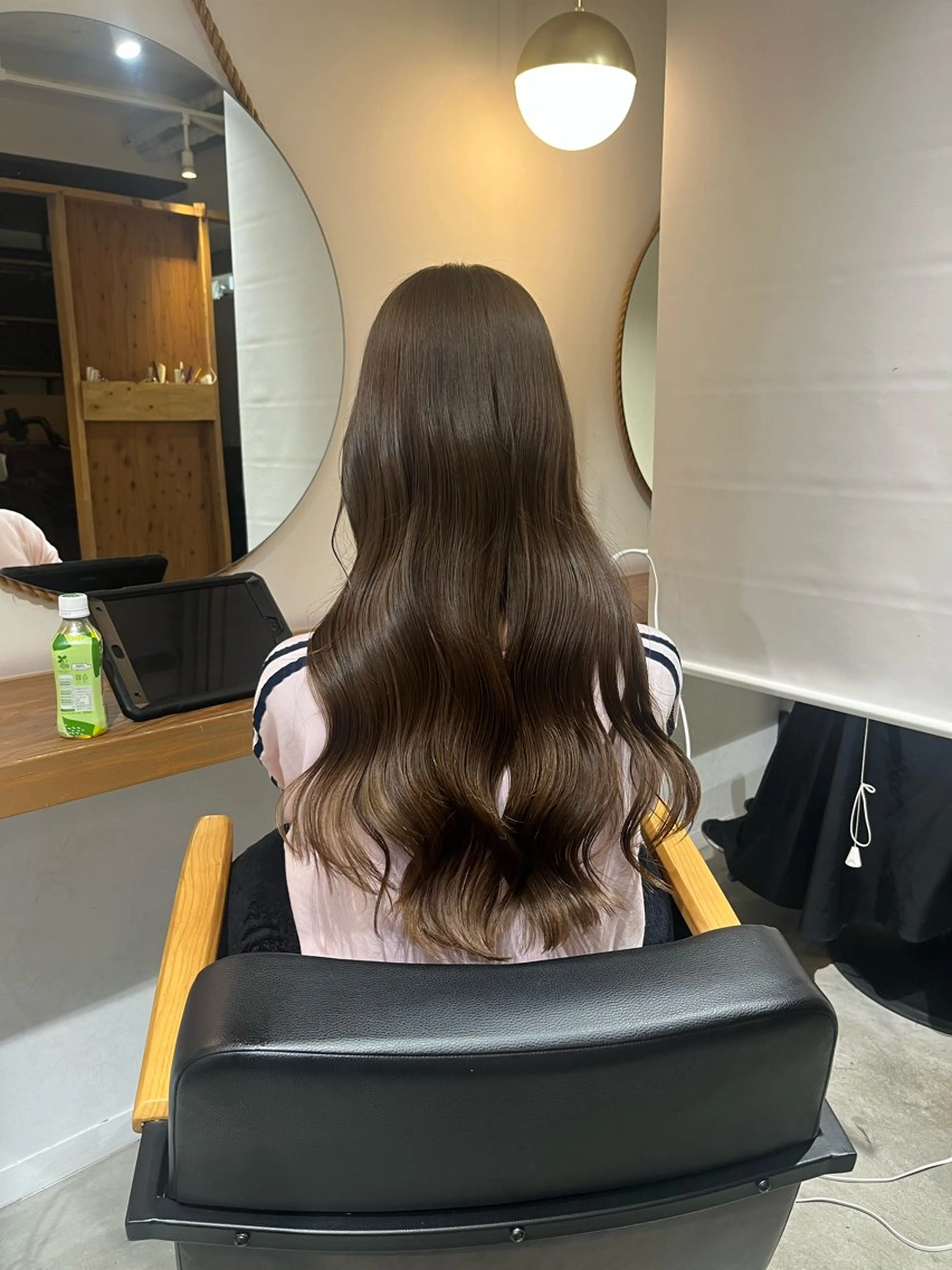 ロング 塩川ももこ/ 縮毛矯正/ヘアセットのヘアスタイル