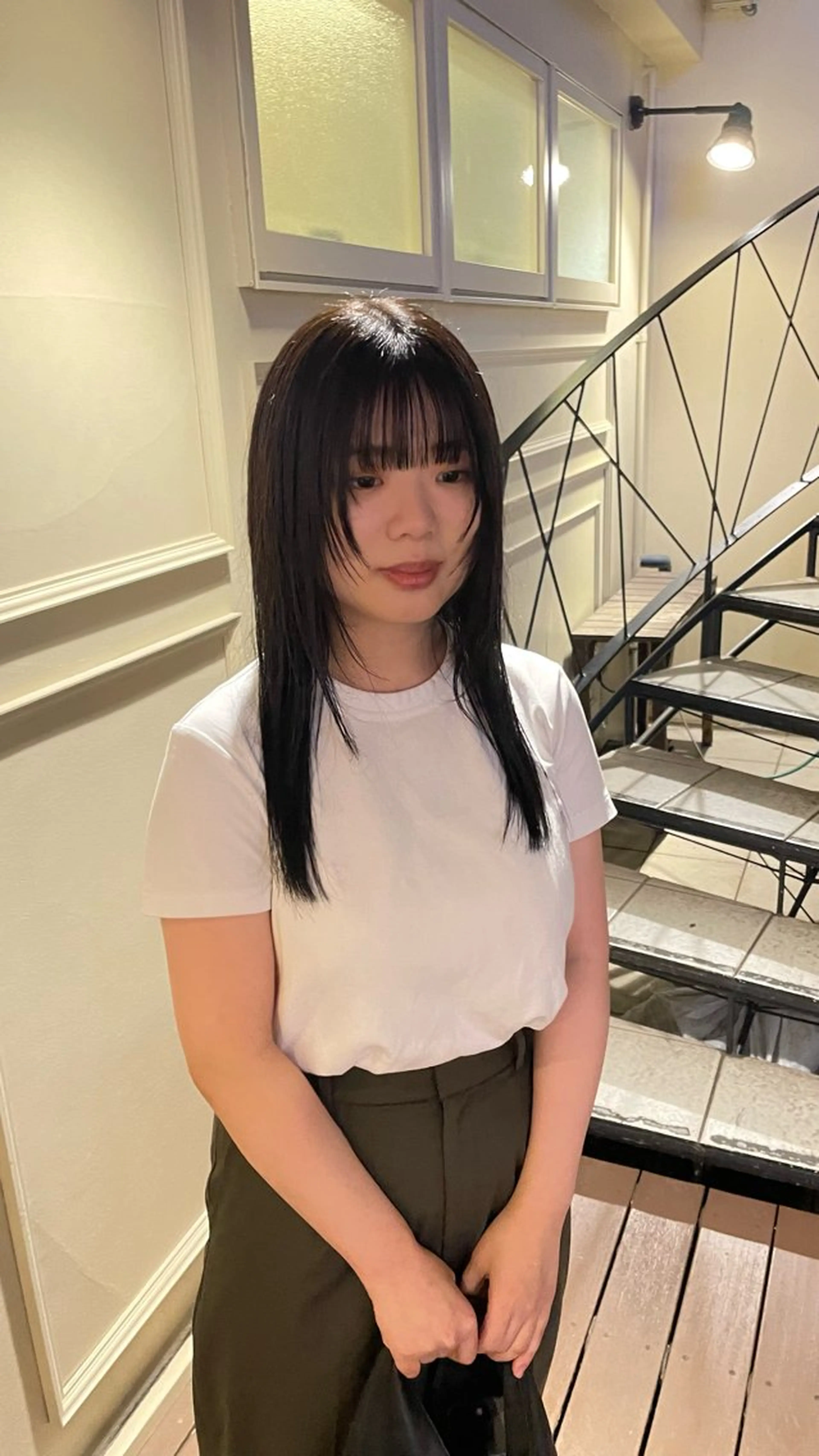 ロング 顔まわりレイヤー レイヤーカット MAKE'S所属・石坂 暢大のヘアスタイル