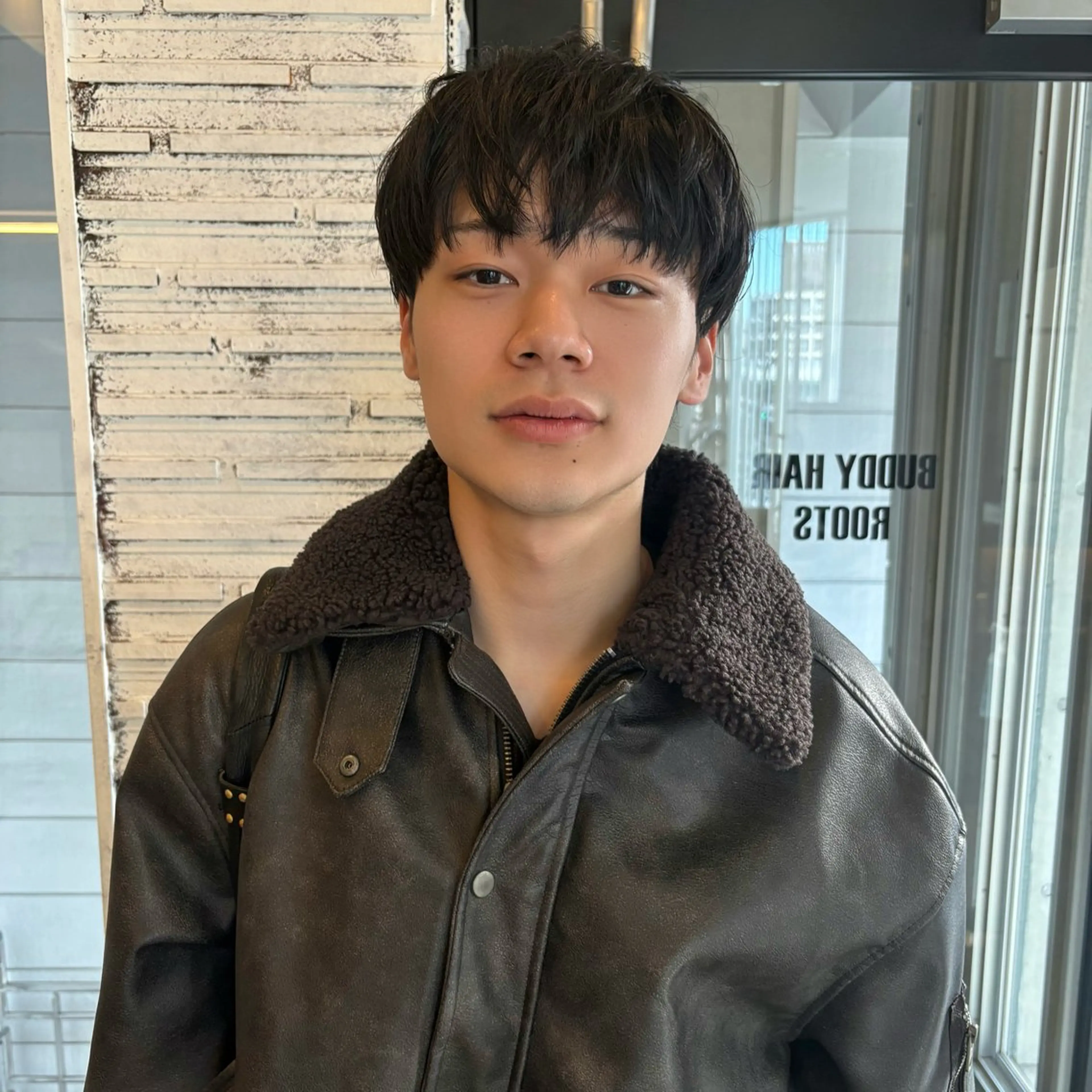 メンズ マッシュ シースルーマッシュ カット ✨艶ブリーチカラー✨ 酸性ストレート光太郎のヘアスタイル