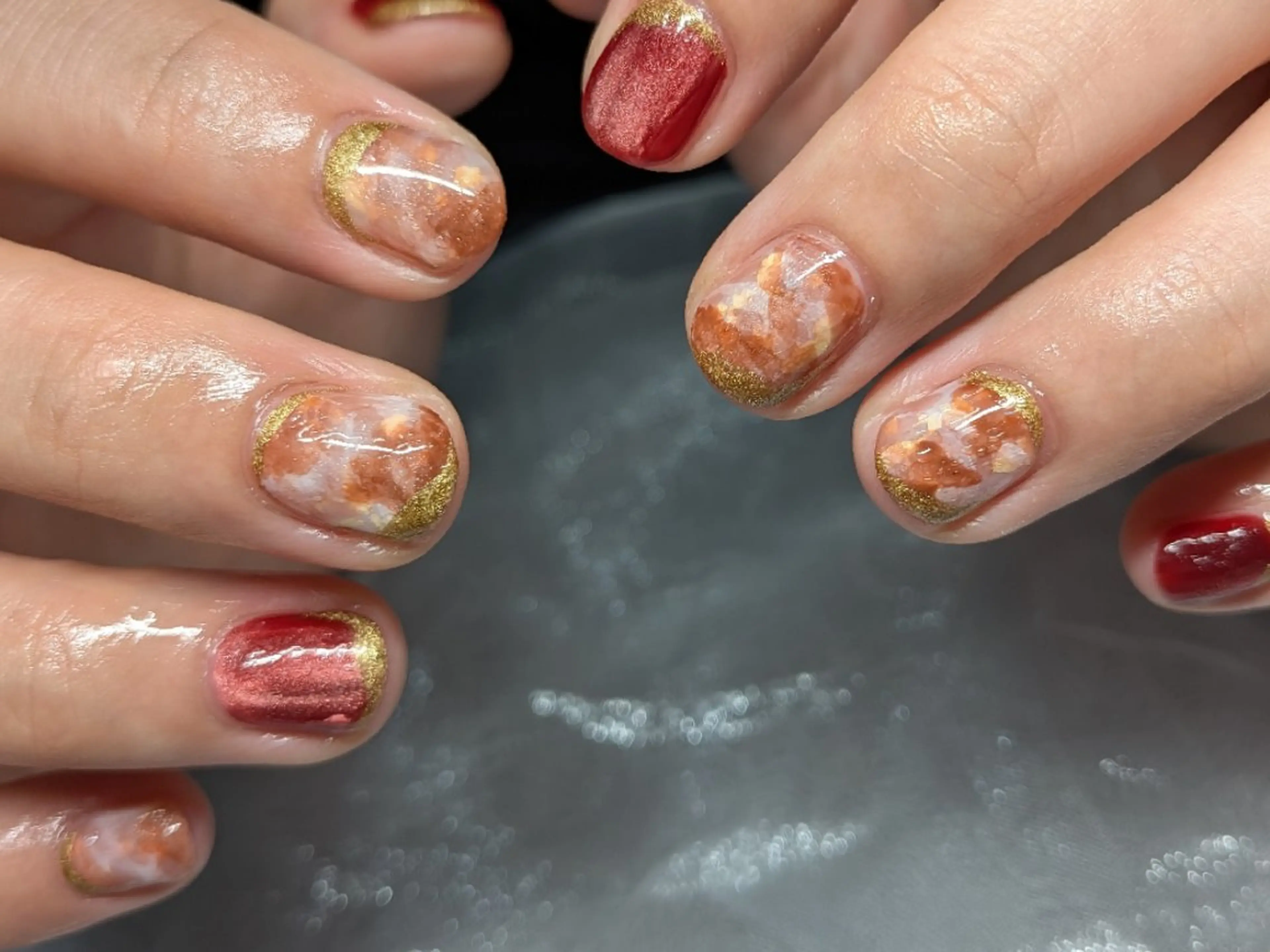 ショート ハンドネイル salon  Liange所属・La maharo YUのネイルデザイン