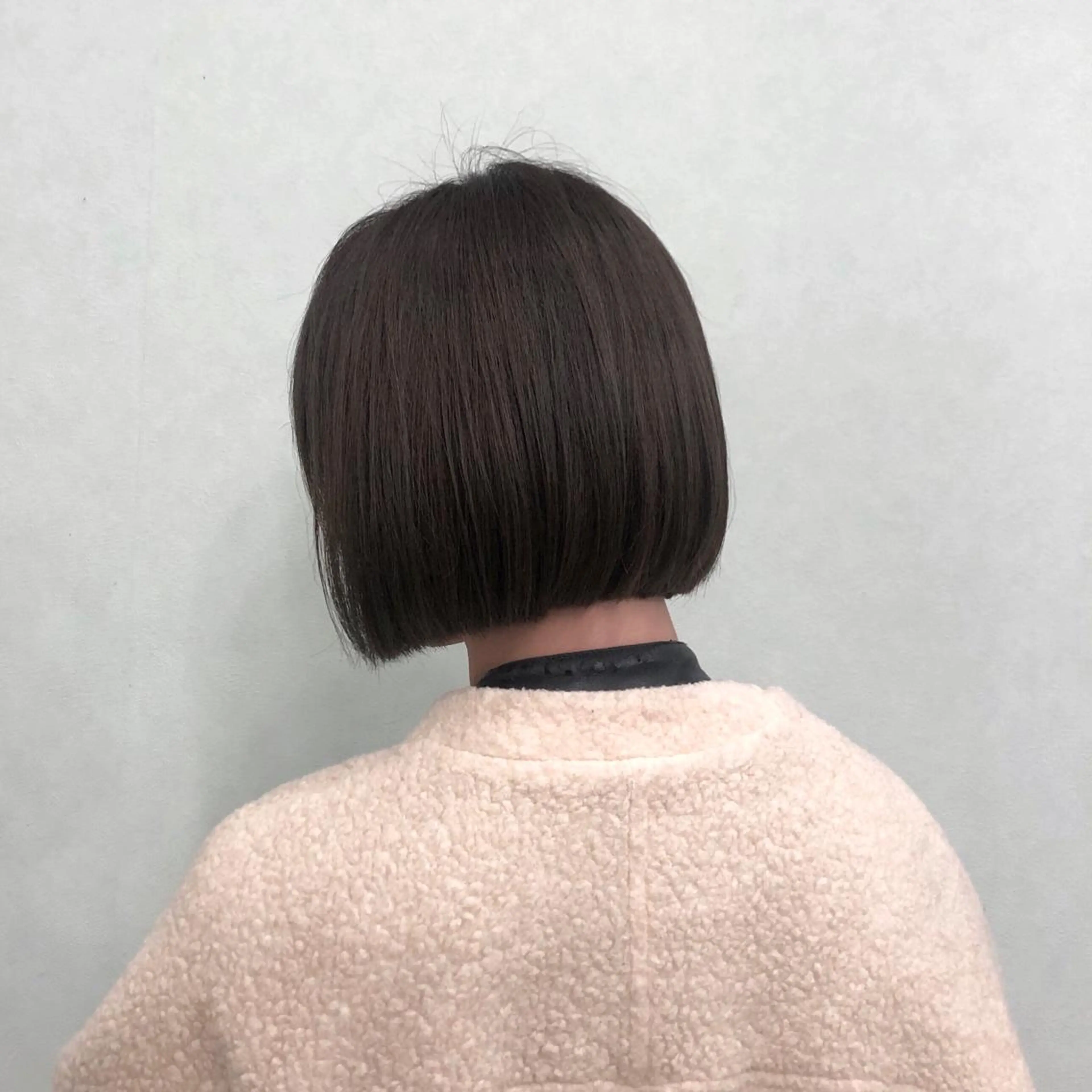 ショート カラー カット 縮毛矯正 韓国風レイヤー🗝要 暗透カラー📓吉祥寺のヘアスタイル