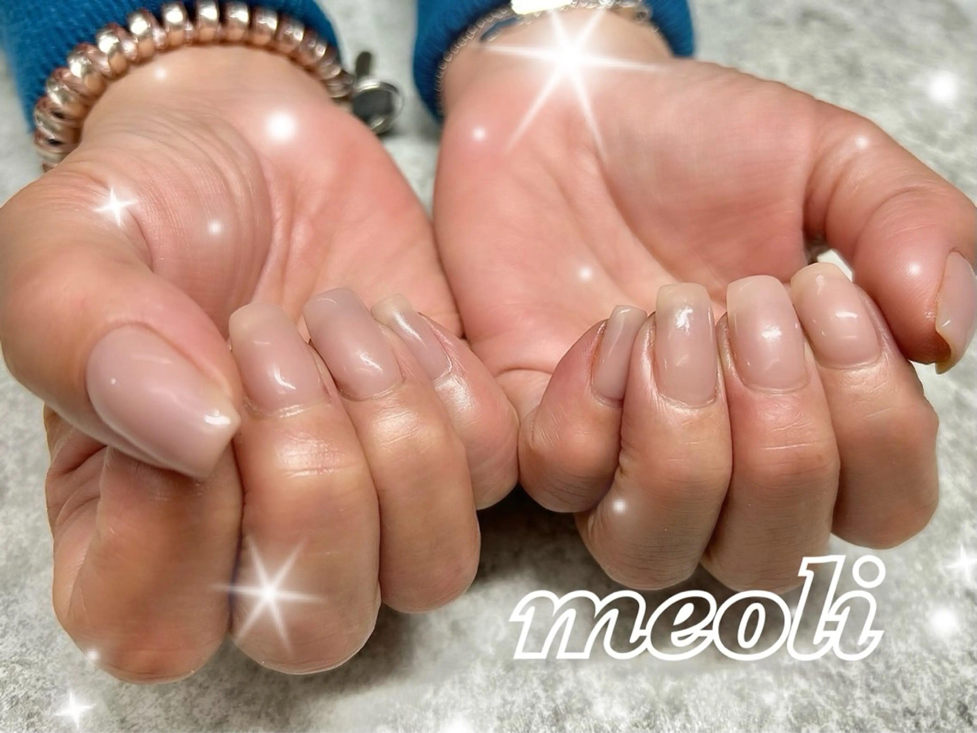 ネイル ピンク ピンクベージュ ハンドネイル nail salon meoli アヤのネイルデザイン