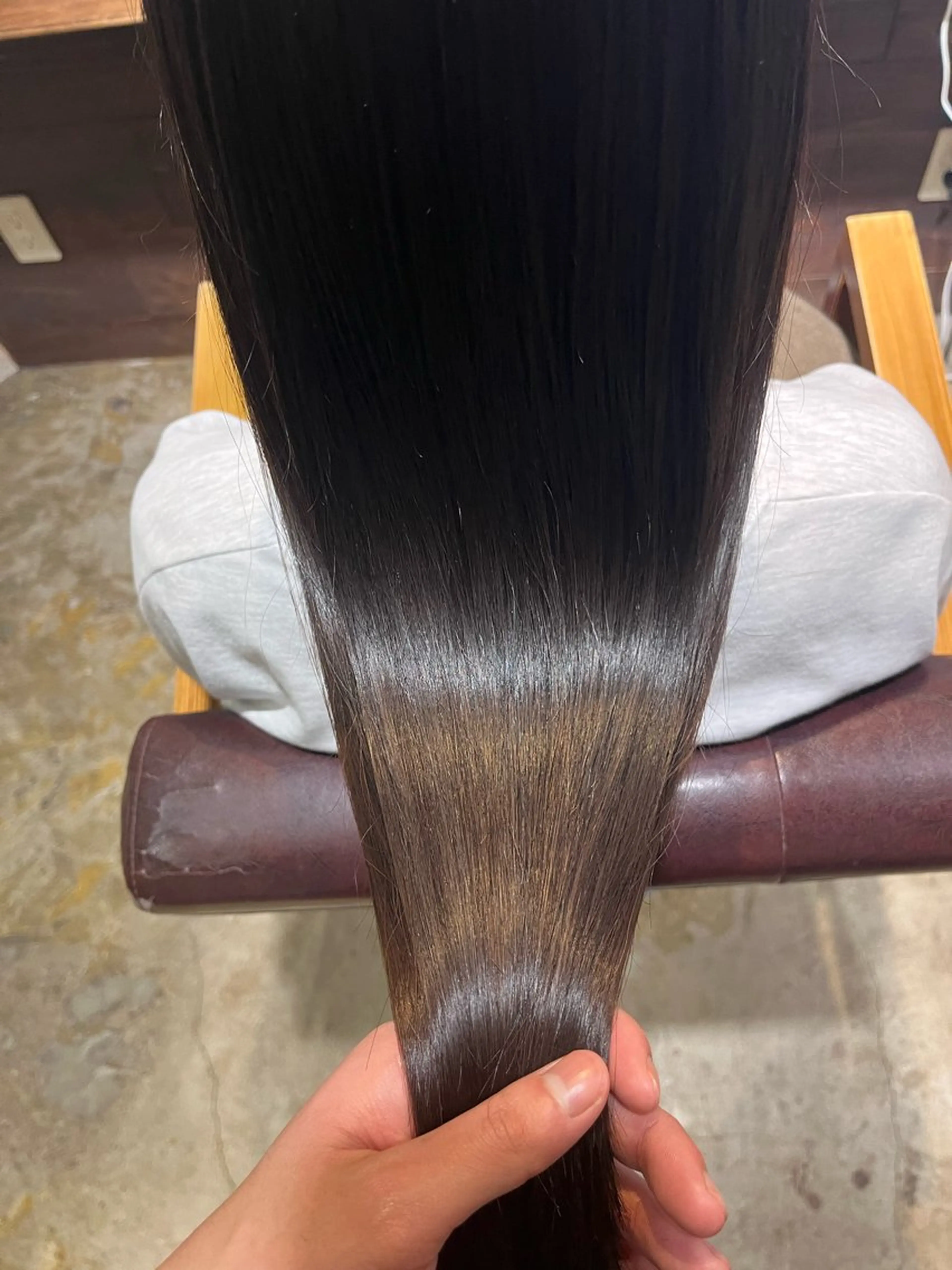 ロング 縮毛矯正 太田 渚遊のヘアスタイル