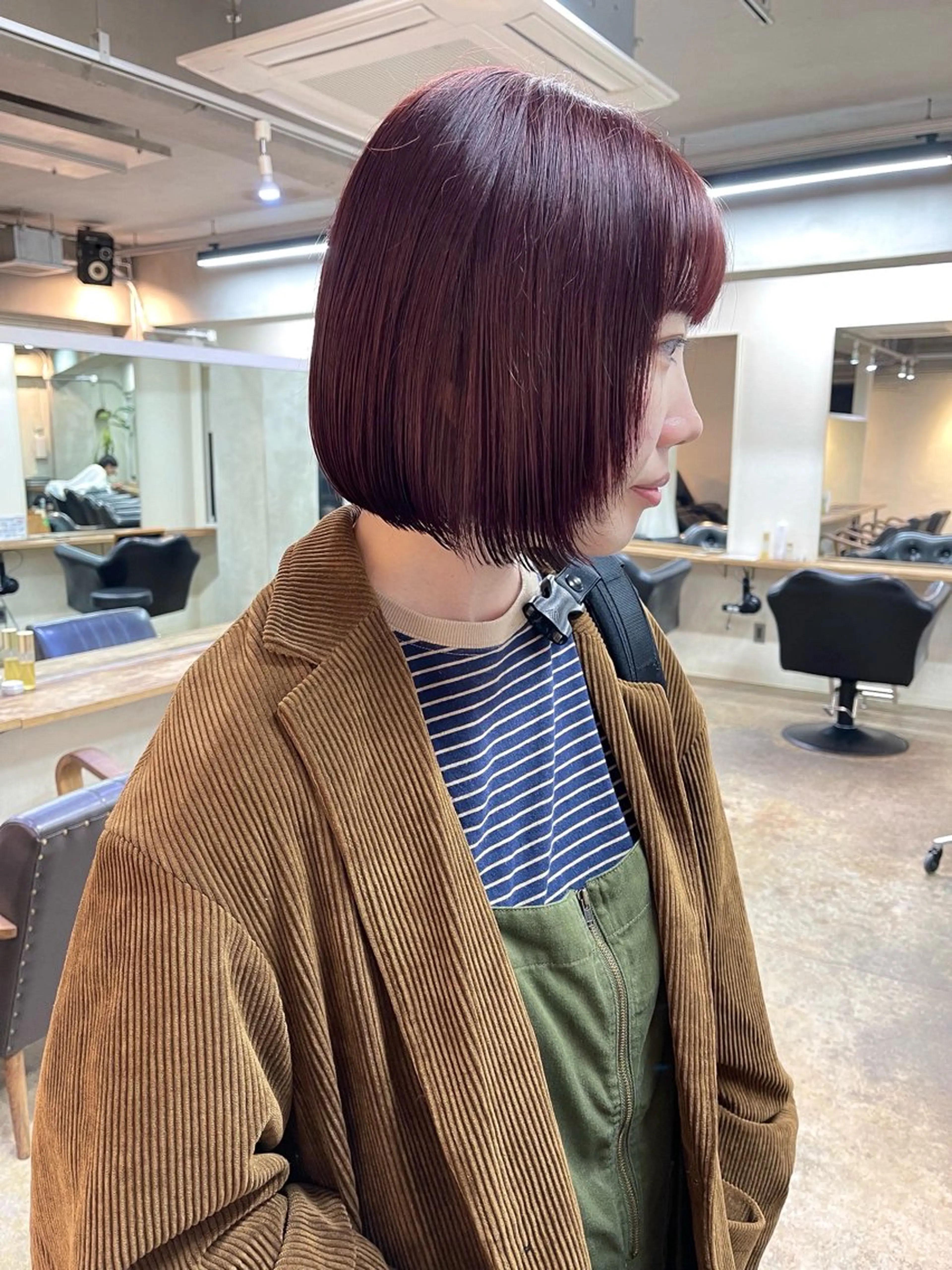 ミディアム カラー カット ヘアカラー トリートメント ヘアセット 安部佑哉/ハイトーン /レイヤー/グランジのヘアスタイル