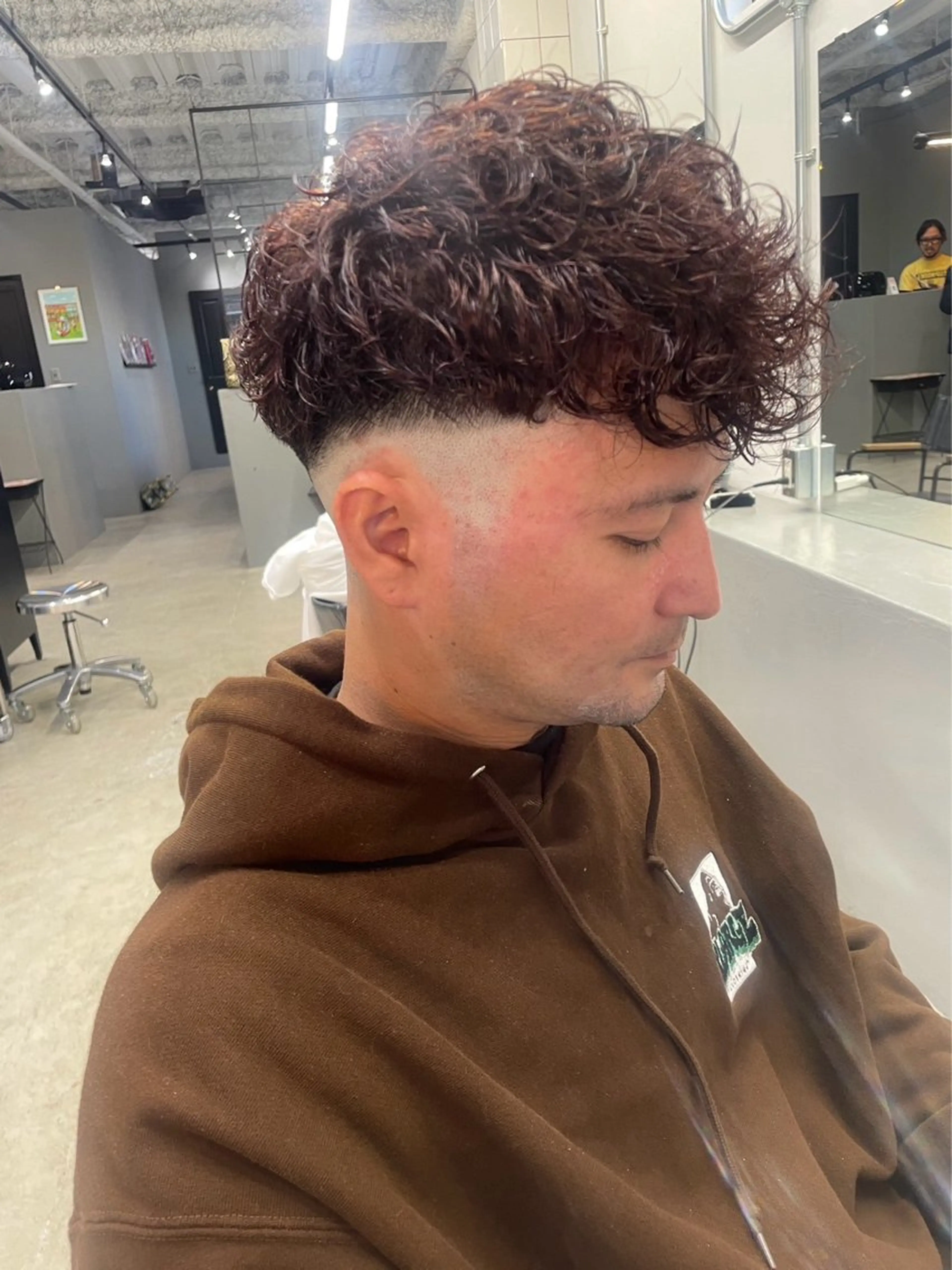 ショート パーマ メンズ カット パーマ メンズ専門サロン wokeのヘアスタイル