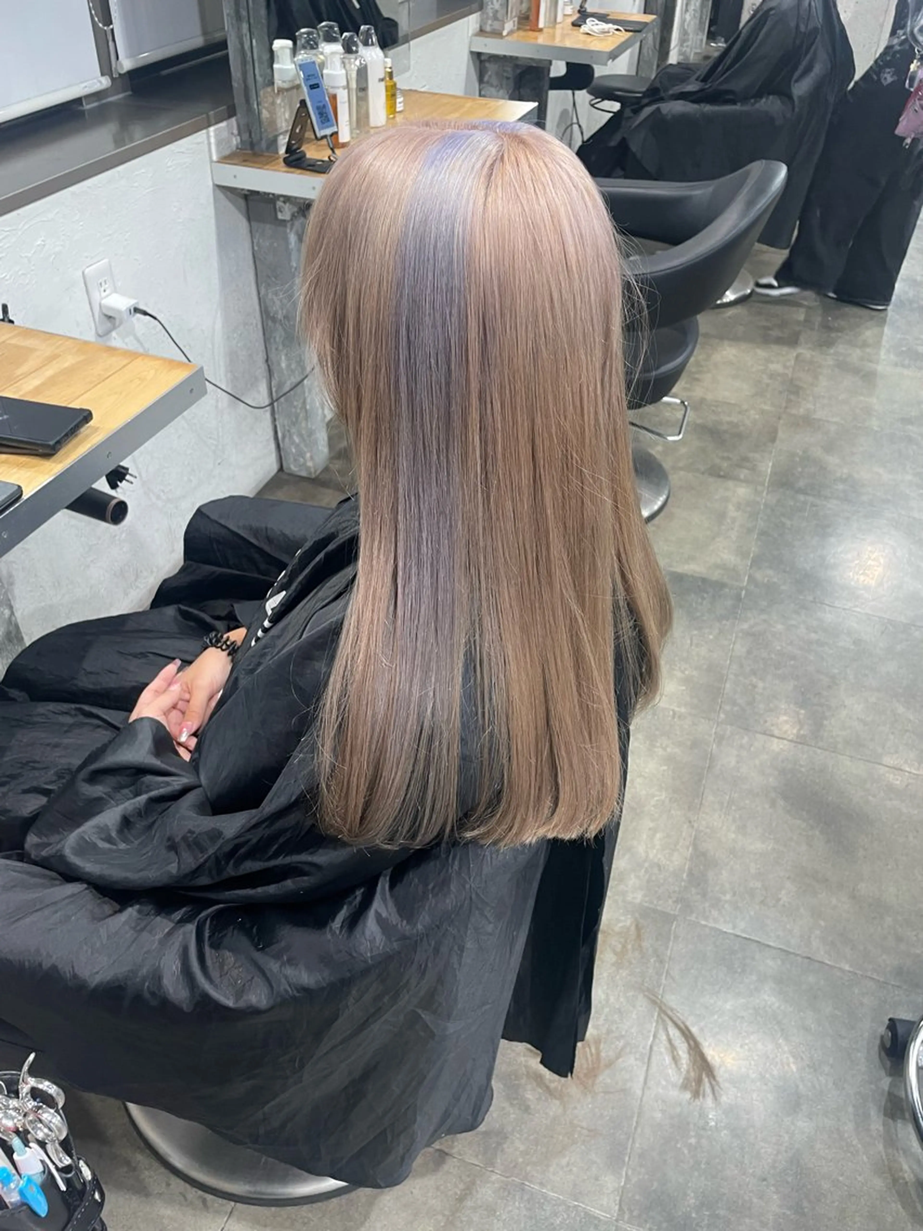 ロング カラー ヘアカラー ハイトーンブロンド 横浜💞ミオのヘアスタイル