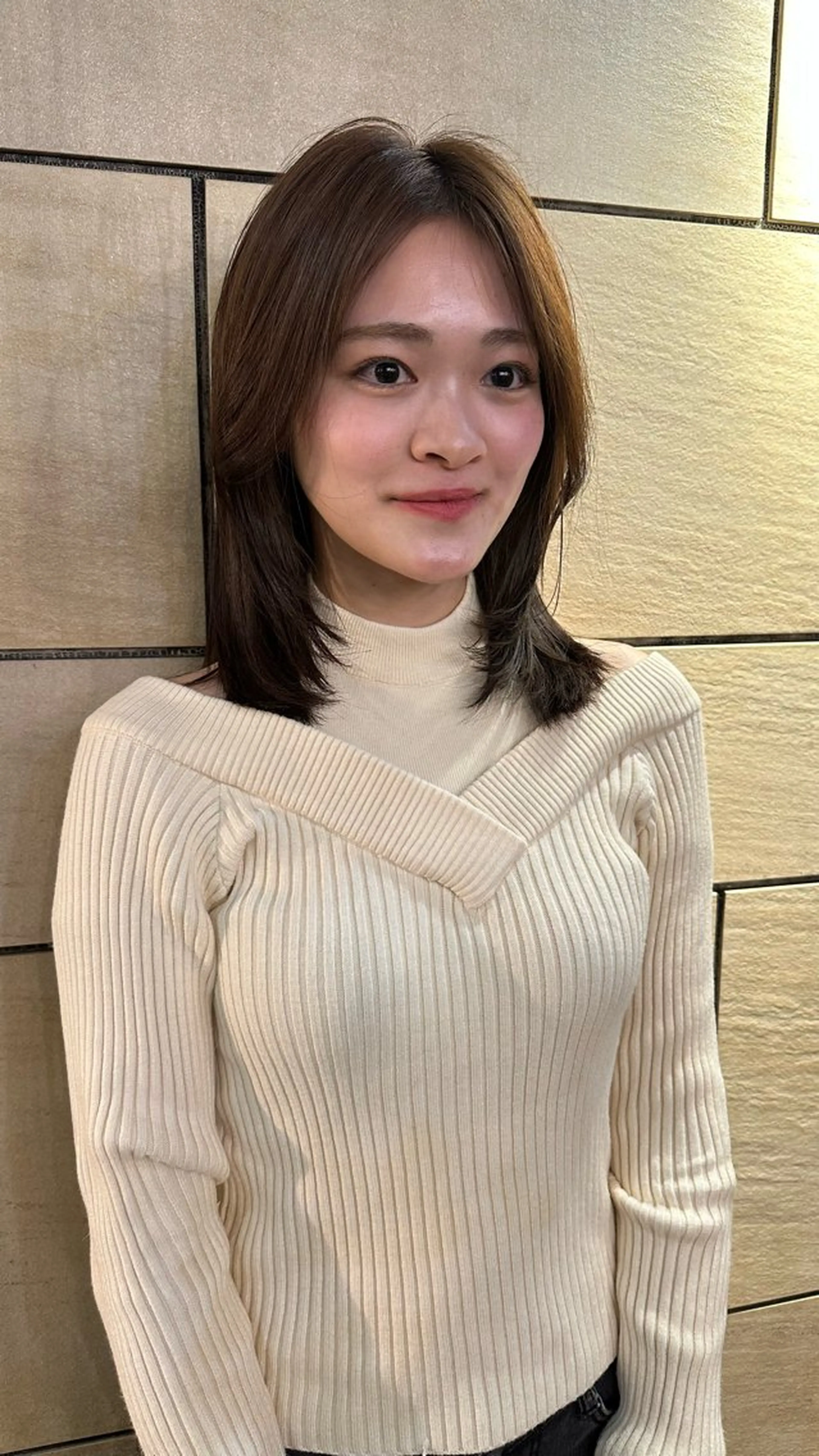 ミディアム 似合わせカラー/パー マ　🫧kotoneのヘアスタイル