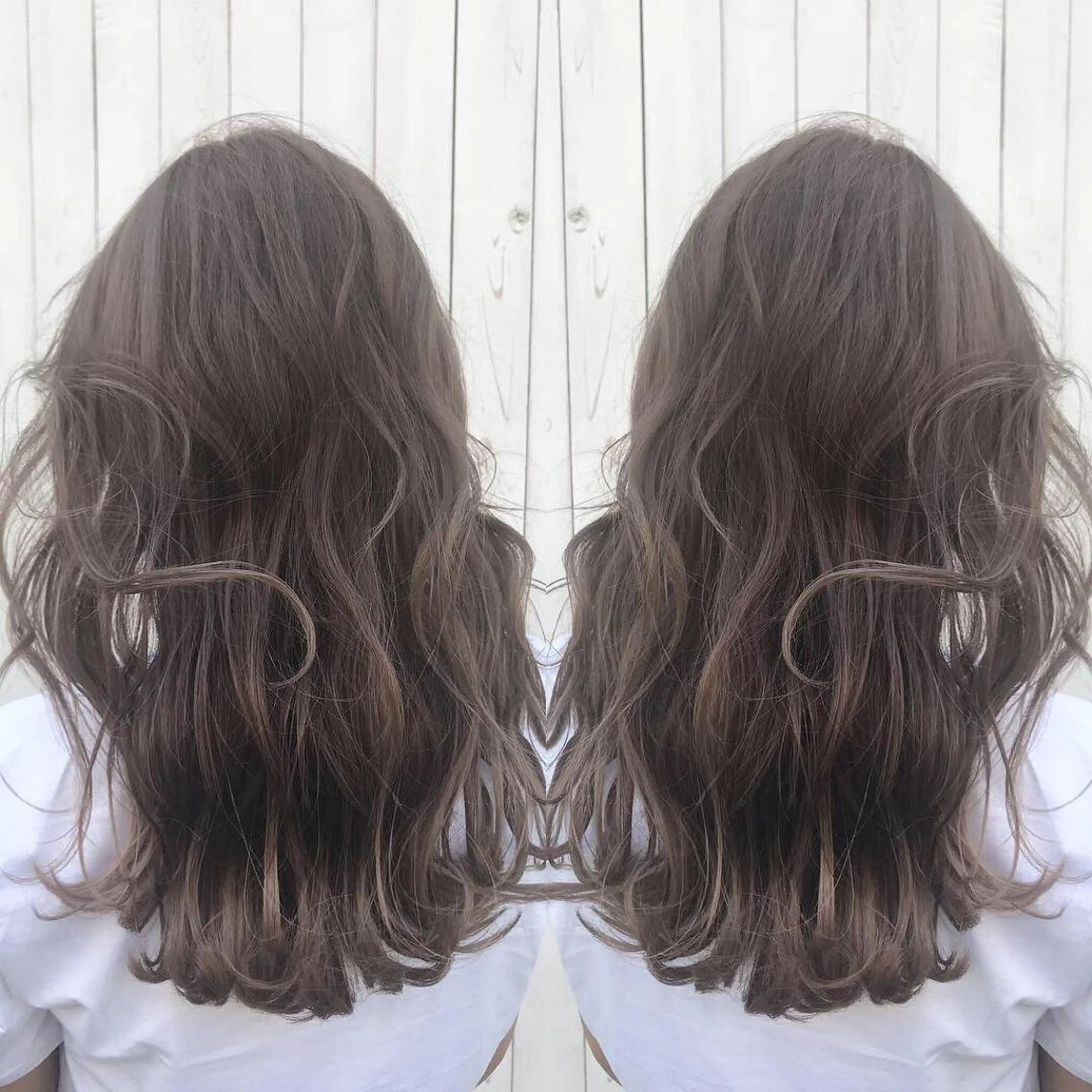 カラー ベージュカラー ピンクカラー ピンクベージュ LOHAS 関根真由美のヘアスタイル