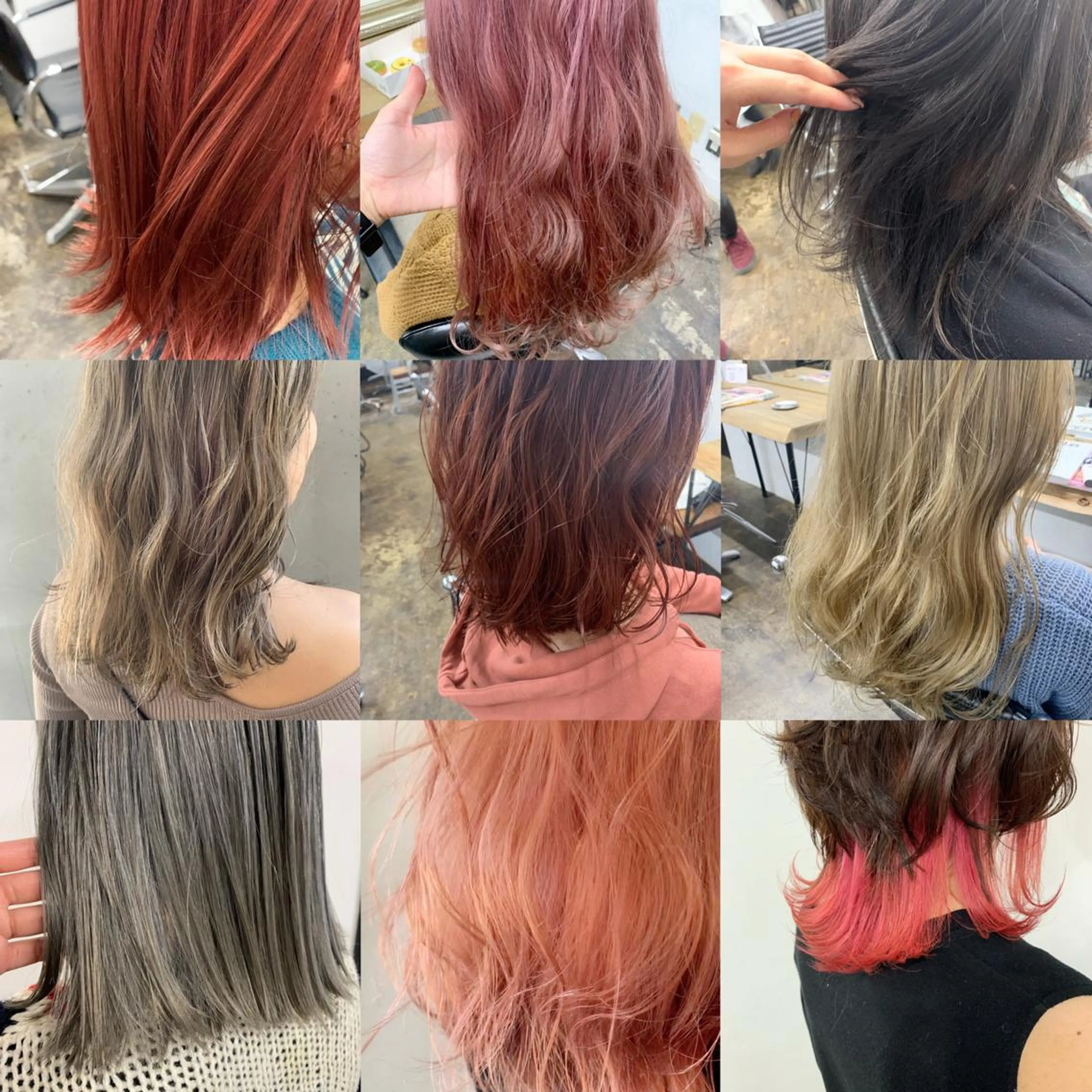 ミディアム ダブルカラー　/ インナーカラーMiiのヘアスタイル
