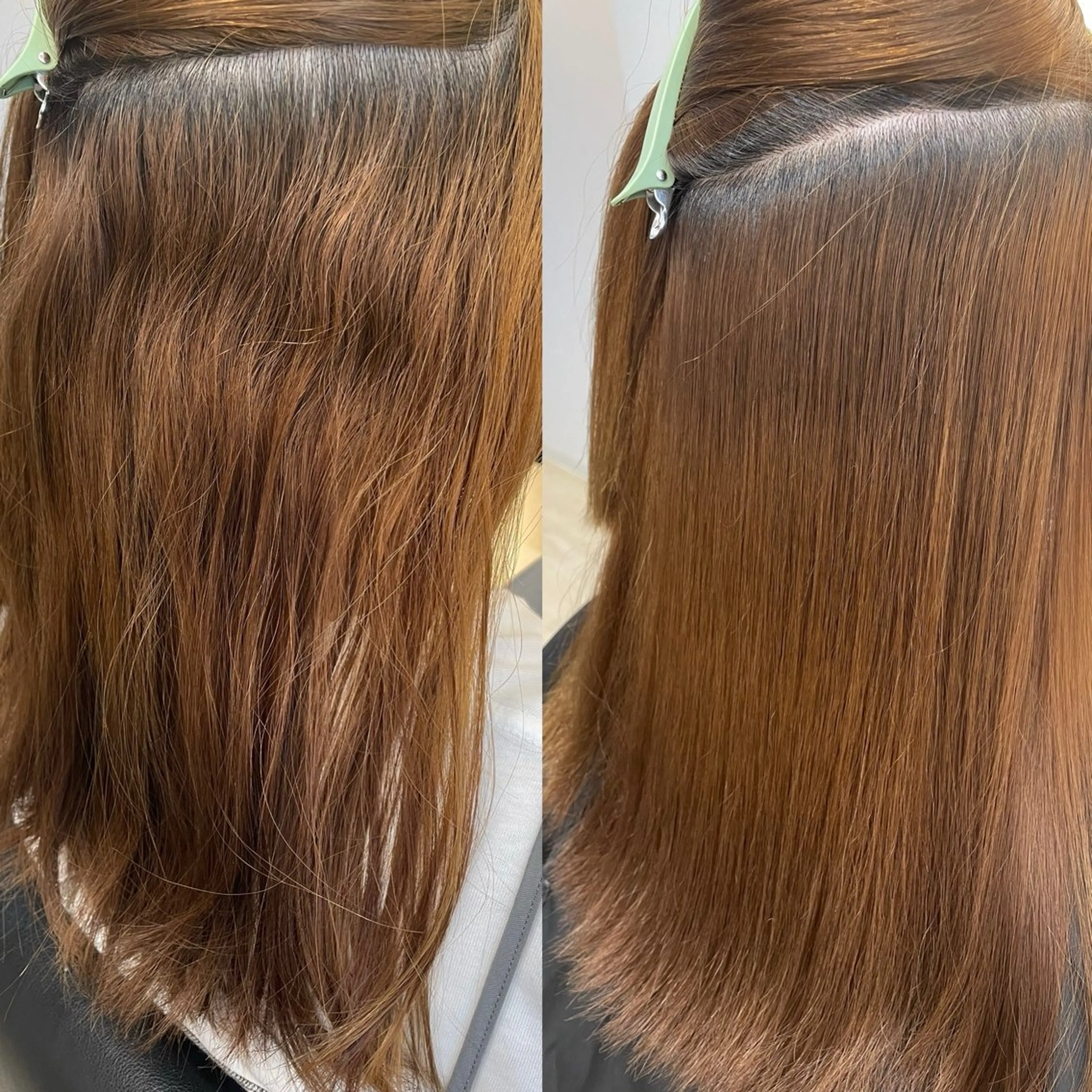 セミロング カット 縮毛矯正 Hair salon Reve〜レーヴ〜所属・髪質改善・美髪矯正 特化型美容師・北野のヘアスタイル