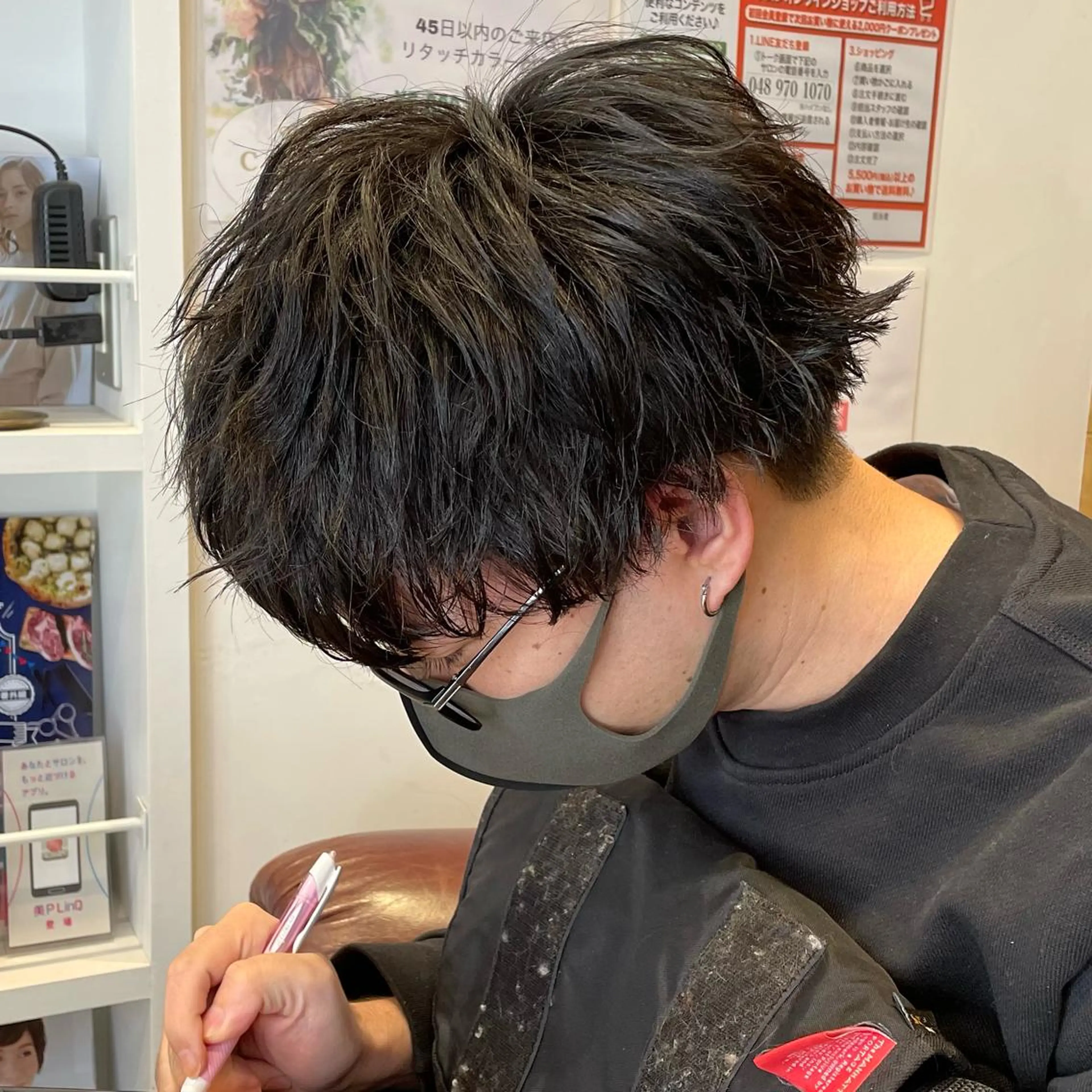 メンズ カット パーマ 細沼 葵のヘアスタイル