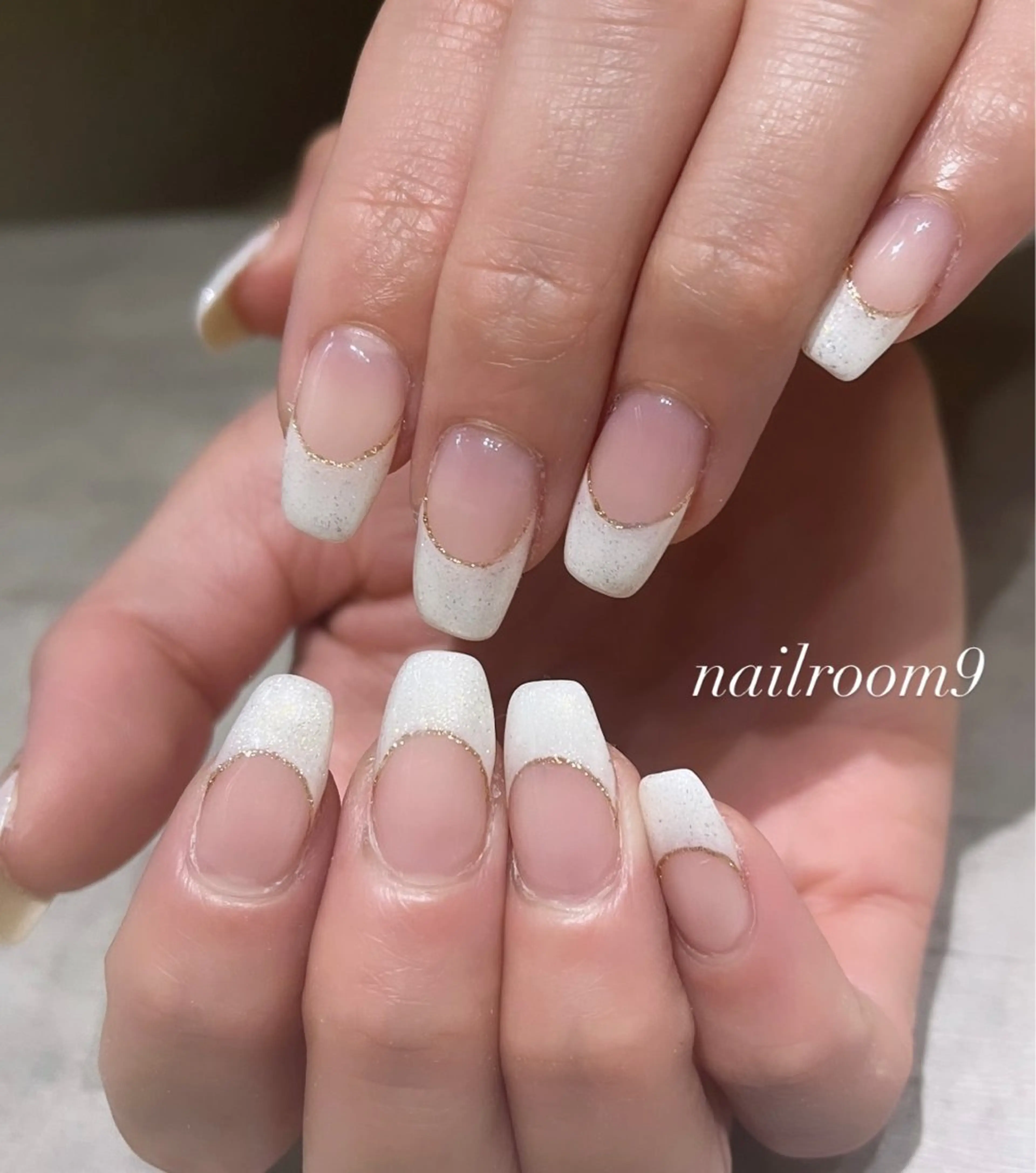 ネイル ラメ(グリッター) ハンドネイル nail room9 ☺︎のネイルデザイン