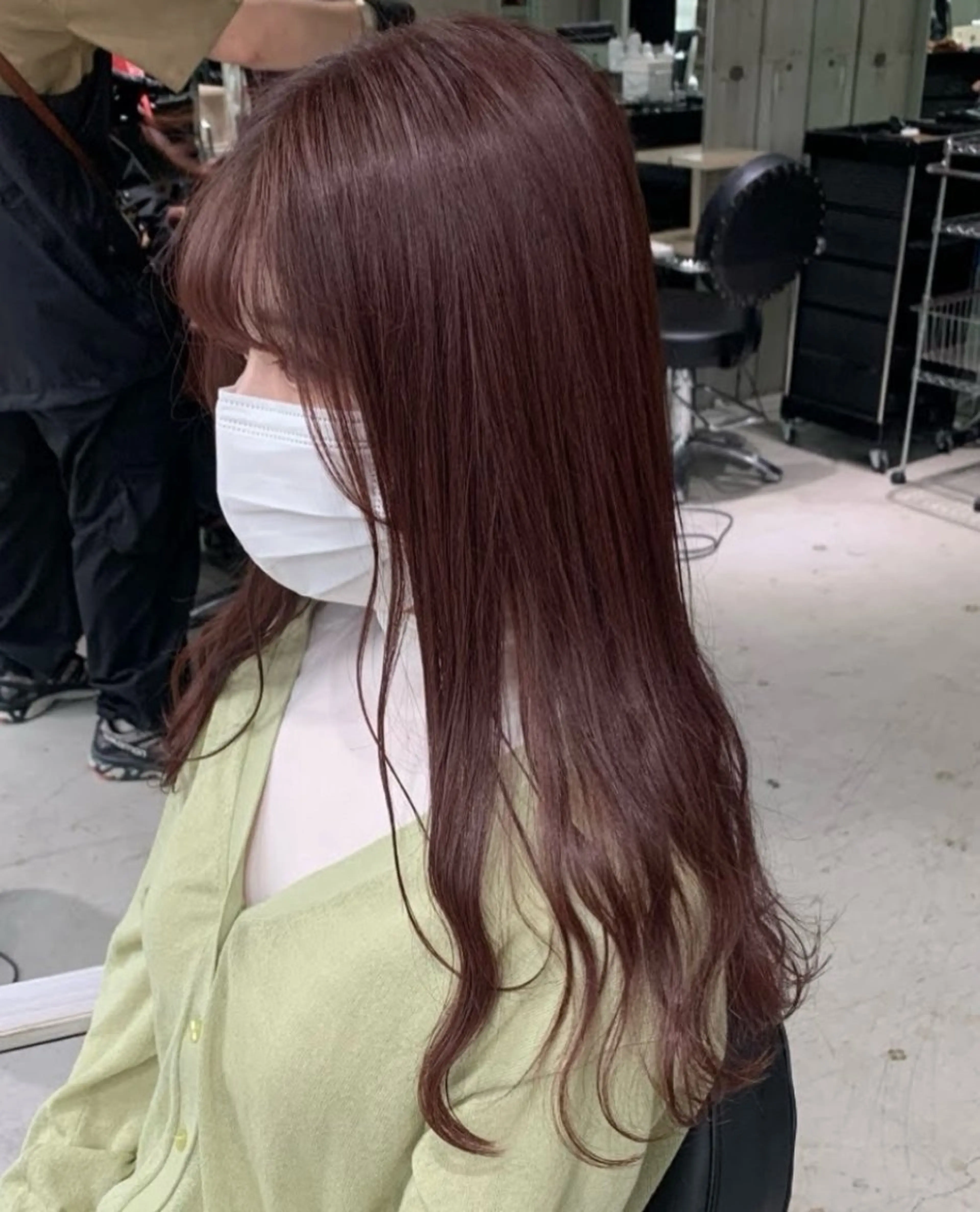 ショート カラー ブラウンカラー ピンクカラー ピンクブラウン ヘアカラー トリートメント 暖色/まろベージュ/ シカタユウカのヘアスタイル
