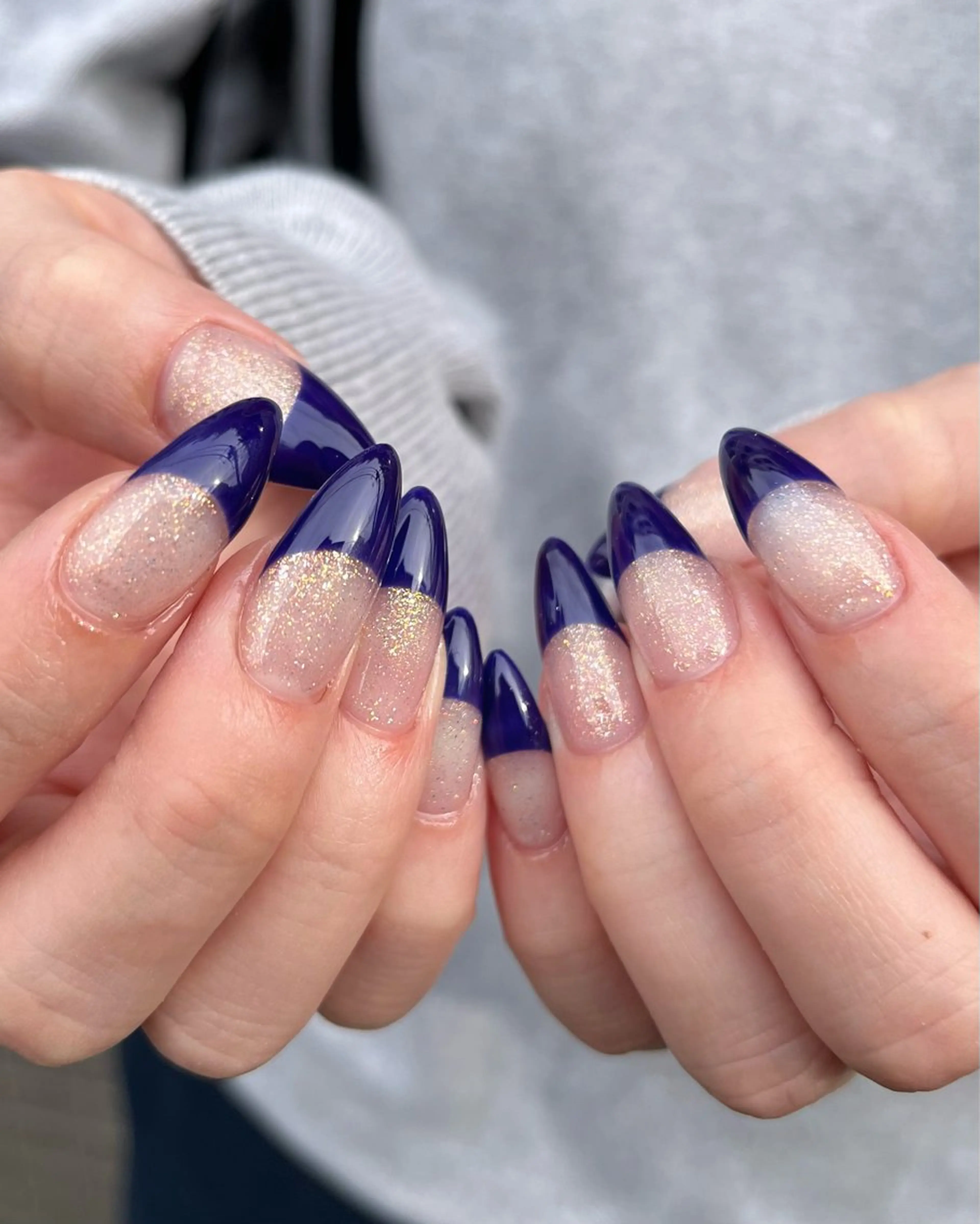 ネイル オーロラネイル チークネイル フレンチネイル 韓国ネイル 春ネイル ハンドネイル 🫧OPELIA NAIL渋谷🫧のネイルデザイン