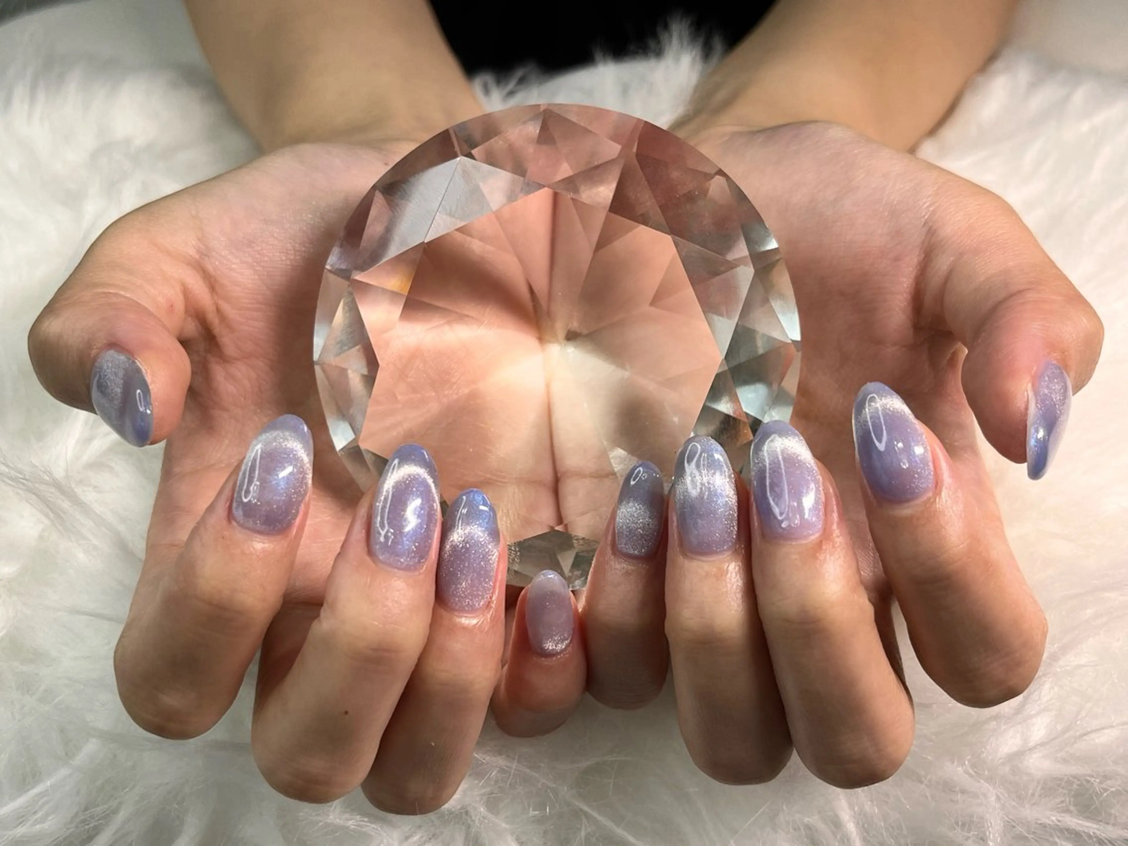 ネイル マグネットネイル ニュアンスネイル ワンカラーネイル シンプルネイル 夏ネイル ハンドネイル N's Nailのネイルデザイン