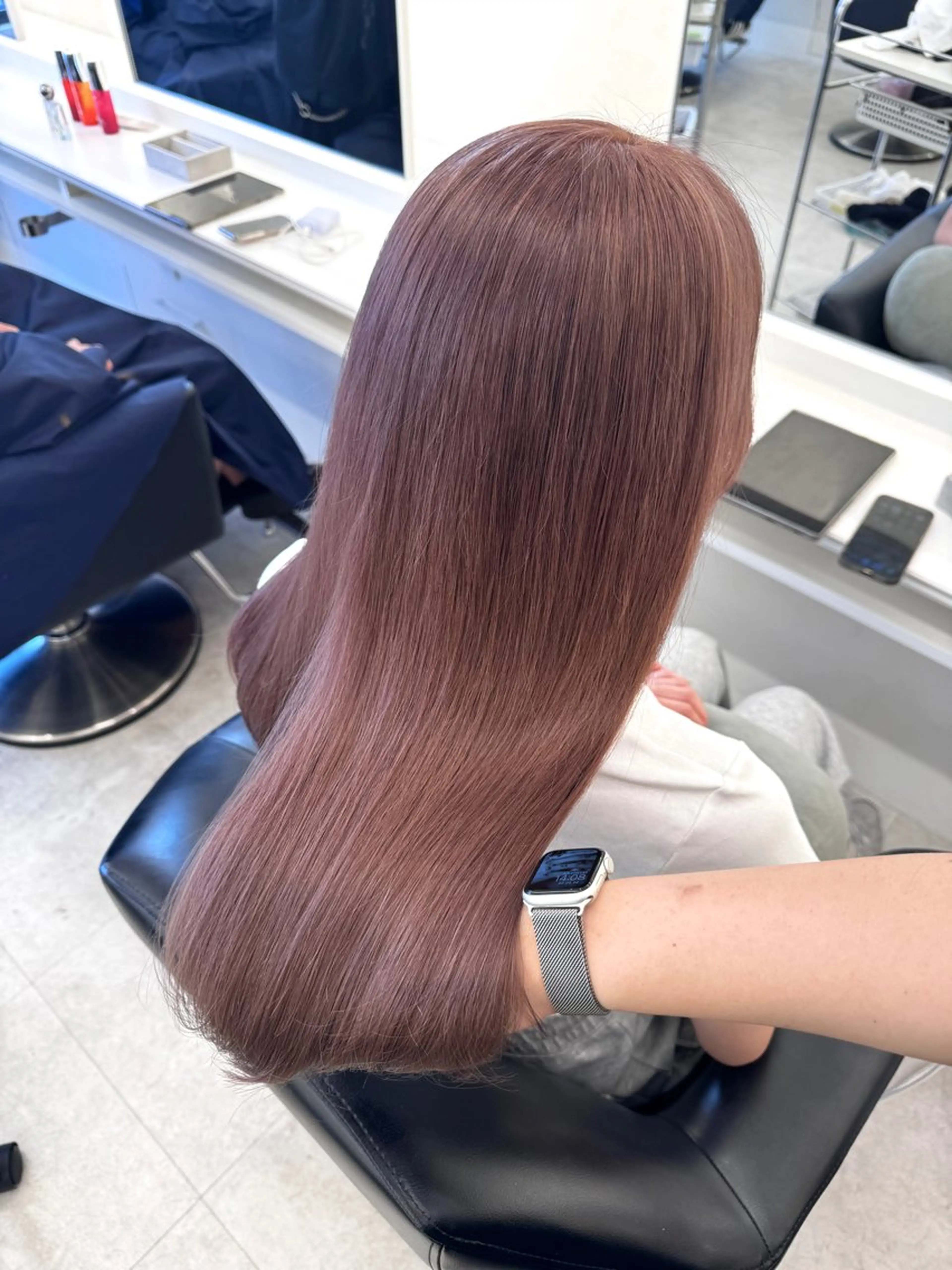 ロング カラー ヘアカラー ParveMix NANOのヘアスタイル