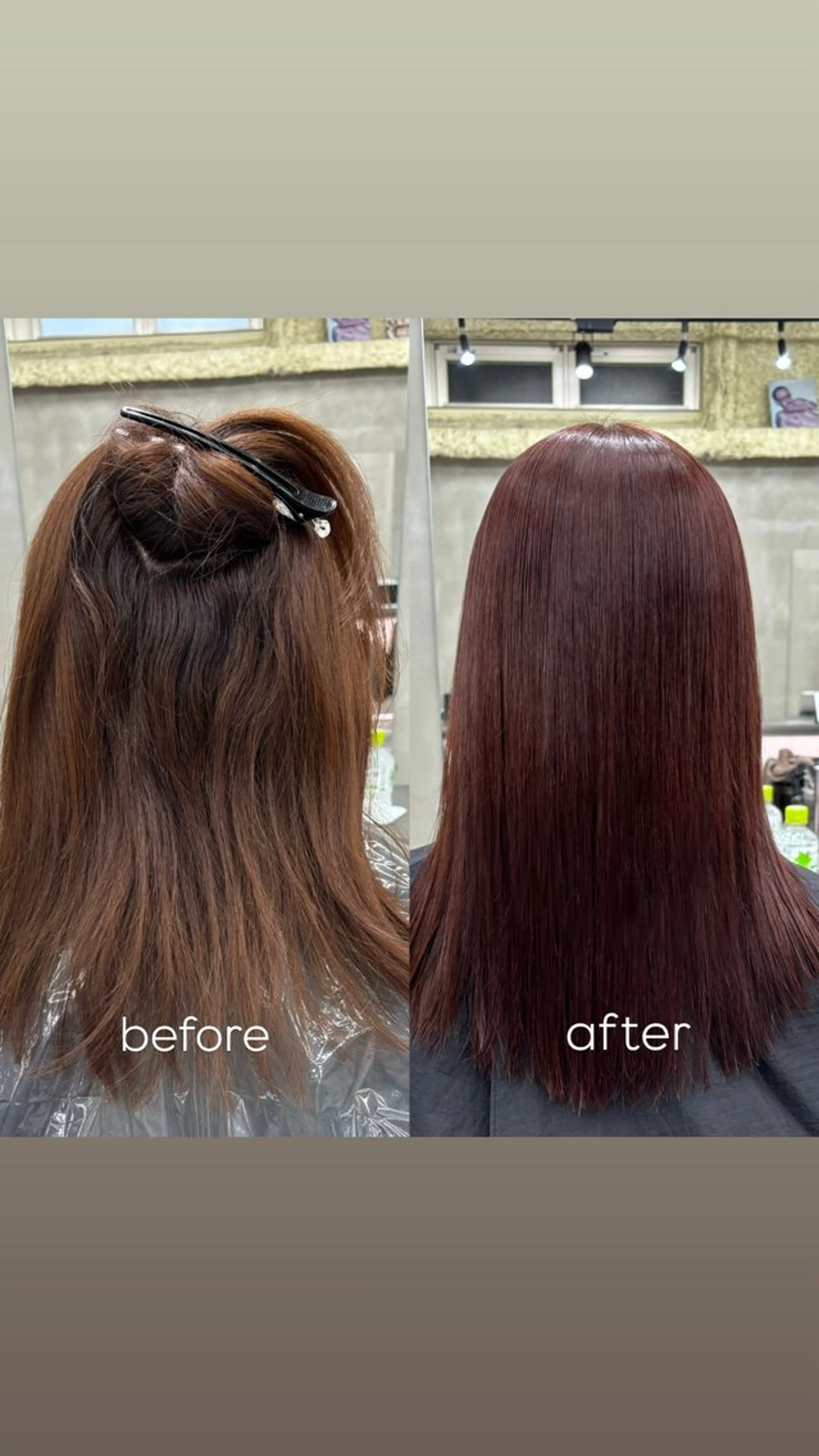 ミディアム 酸性ストレート ヘアカラー 縮毛矯正 The Path ARENのヘアスタイル