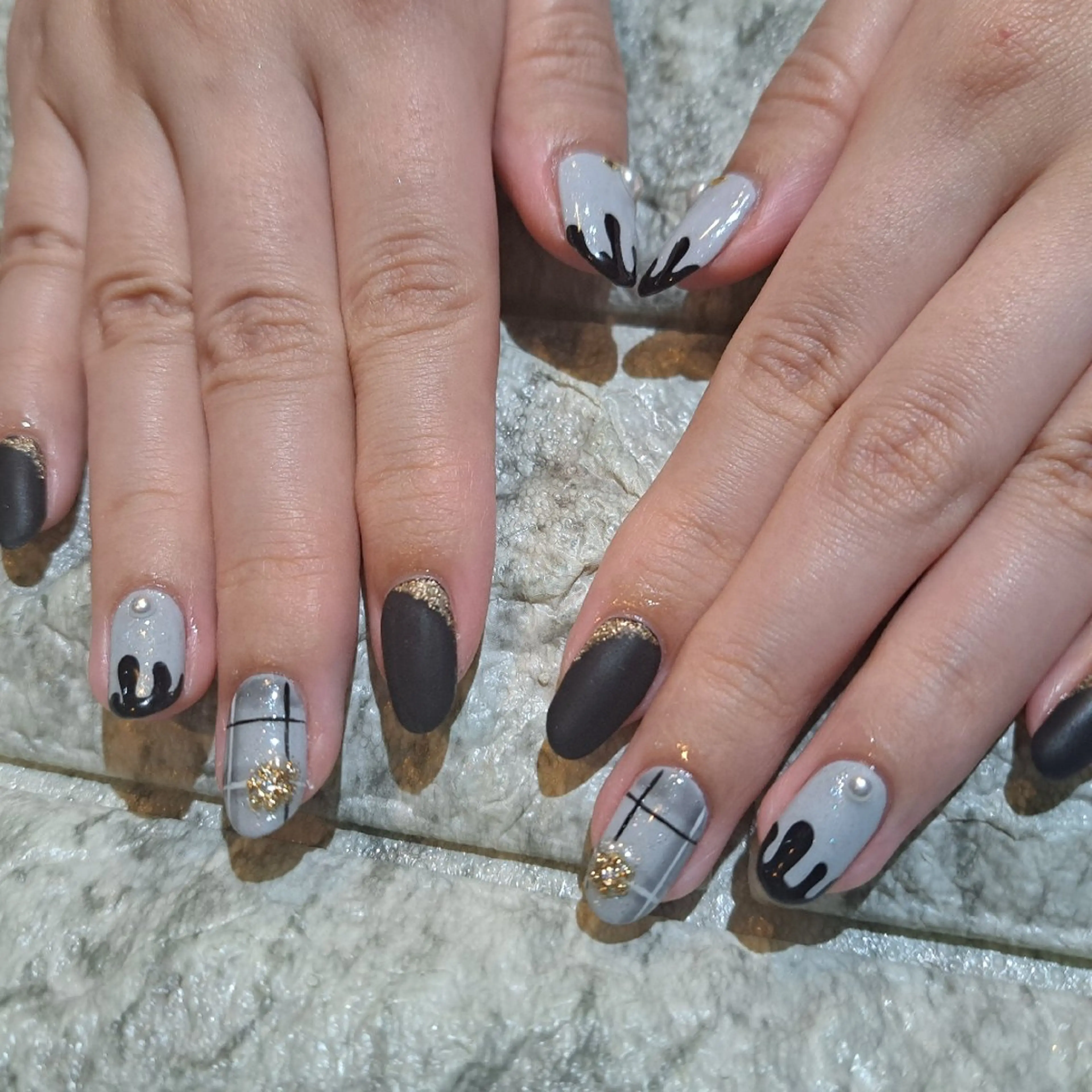 ネイル ハンドネイル RounGe町田店 🧸大谷のネイルデザイン