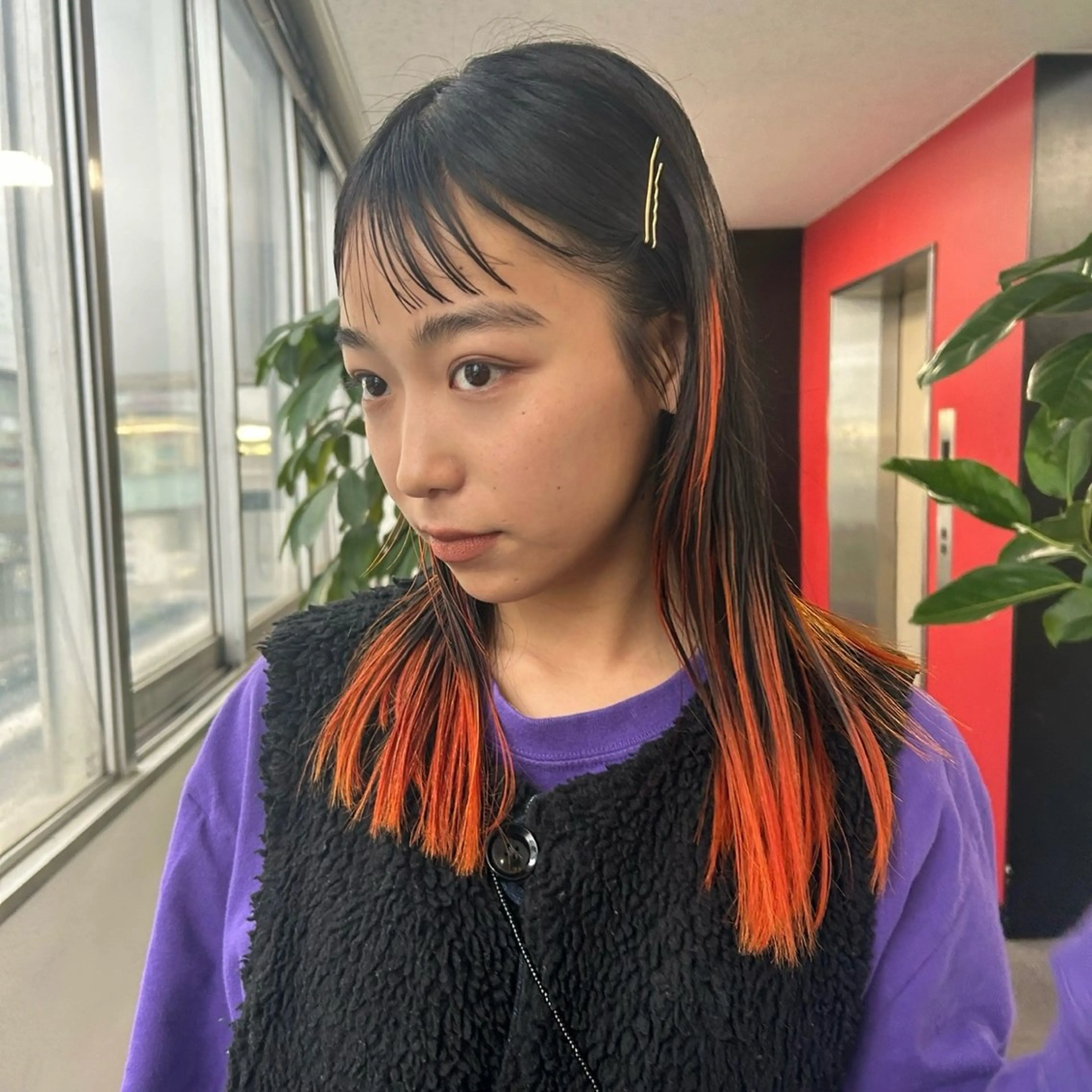 ロング 市川 蘭のヘアスタイル