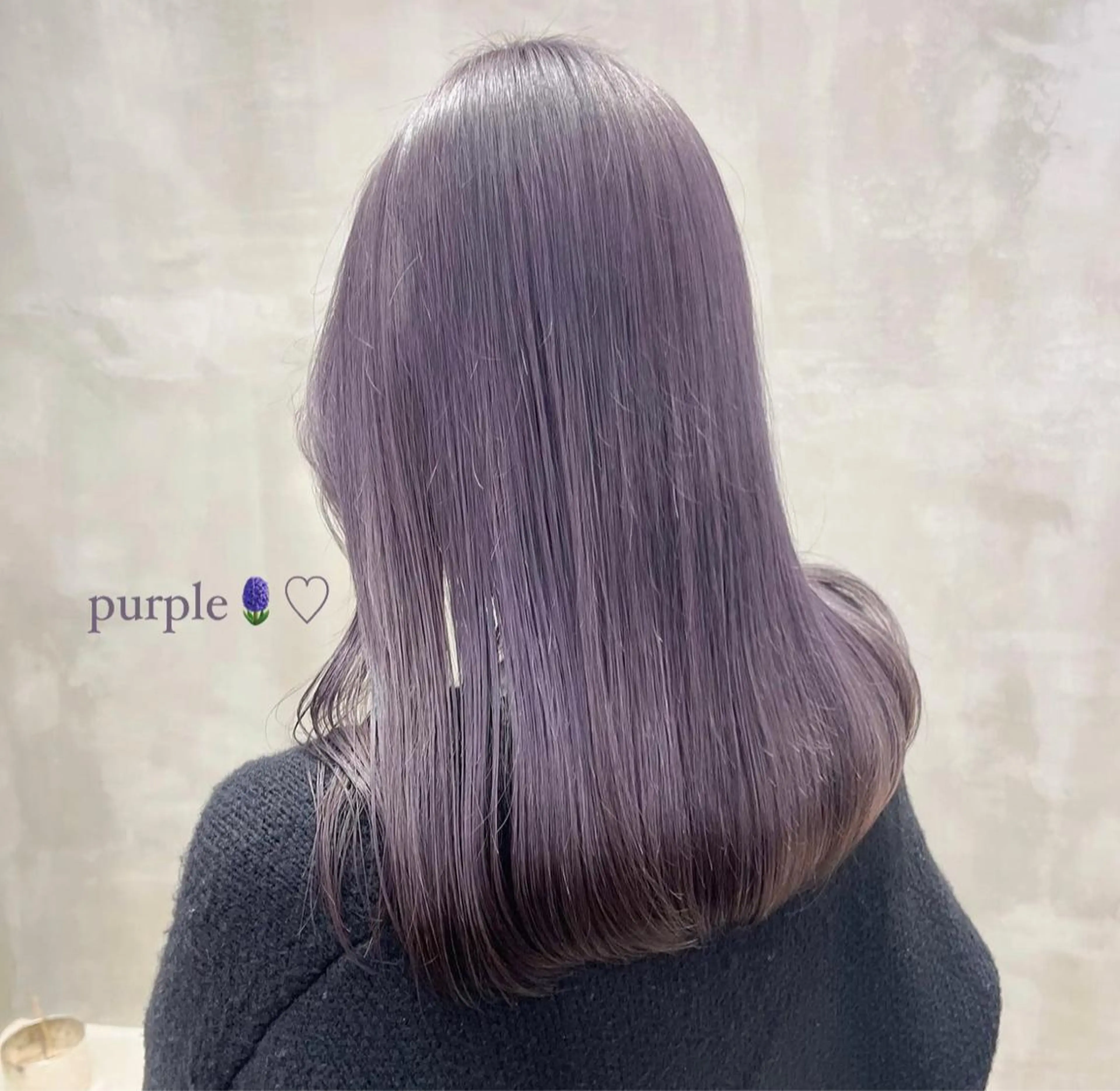 ロング カラー ブリーチ 透明感カラー ラベンダーカラー the path ナツミのヘアスタイル