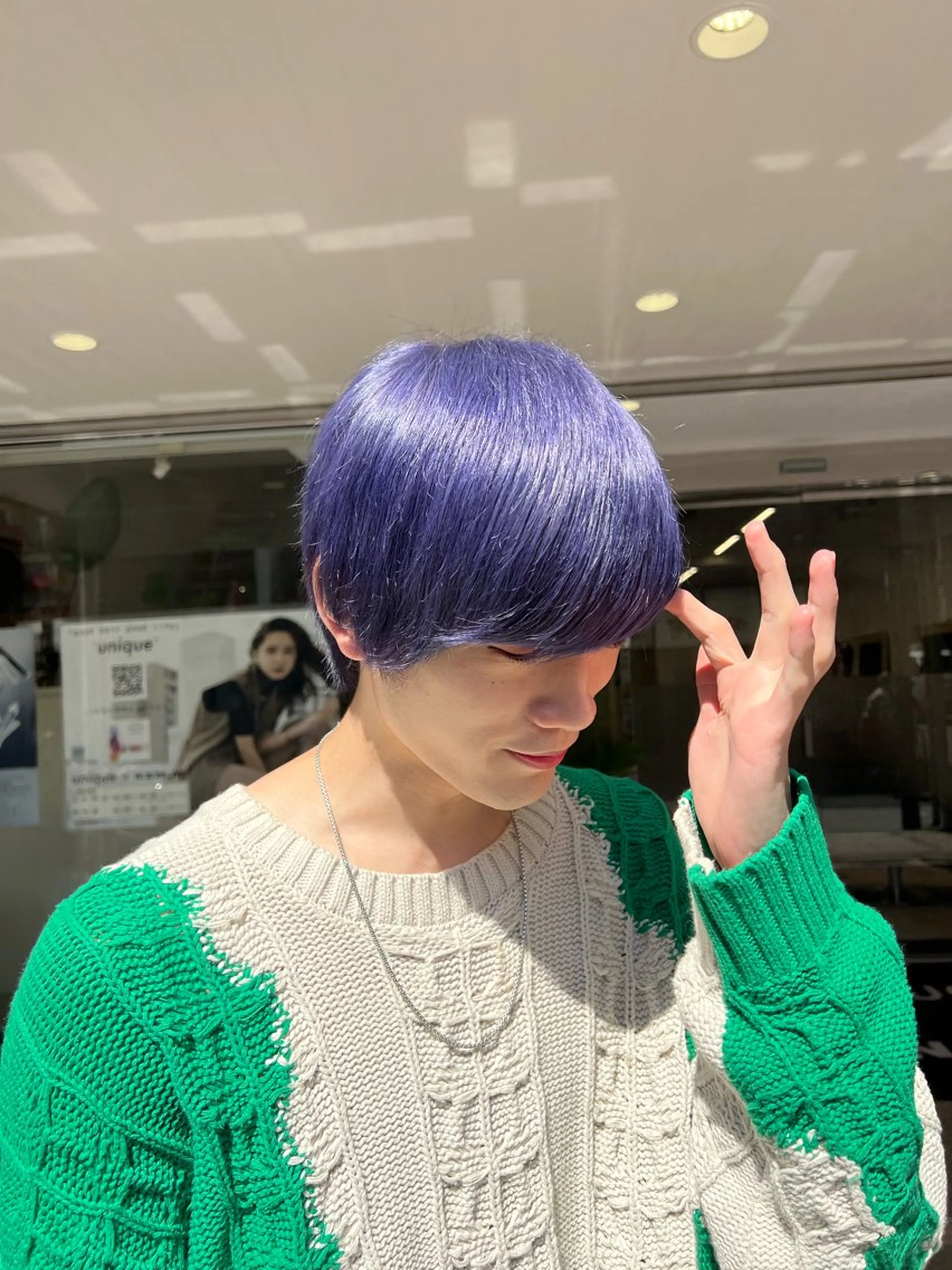 ショート カラー カット ヘアカラー トリートメント ダブルカラーブリーチ 髪質改善　縮毛矯正のヘアスタイル