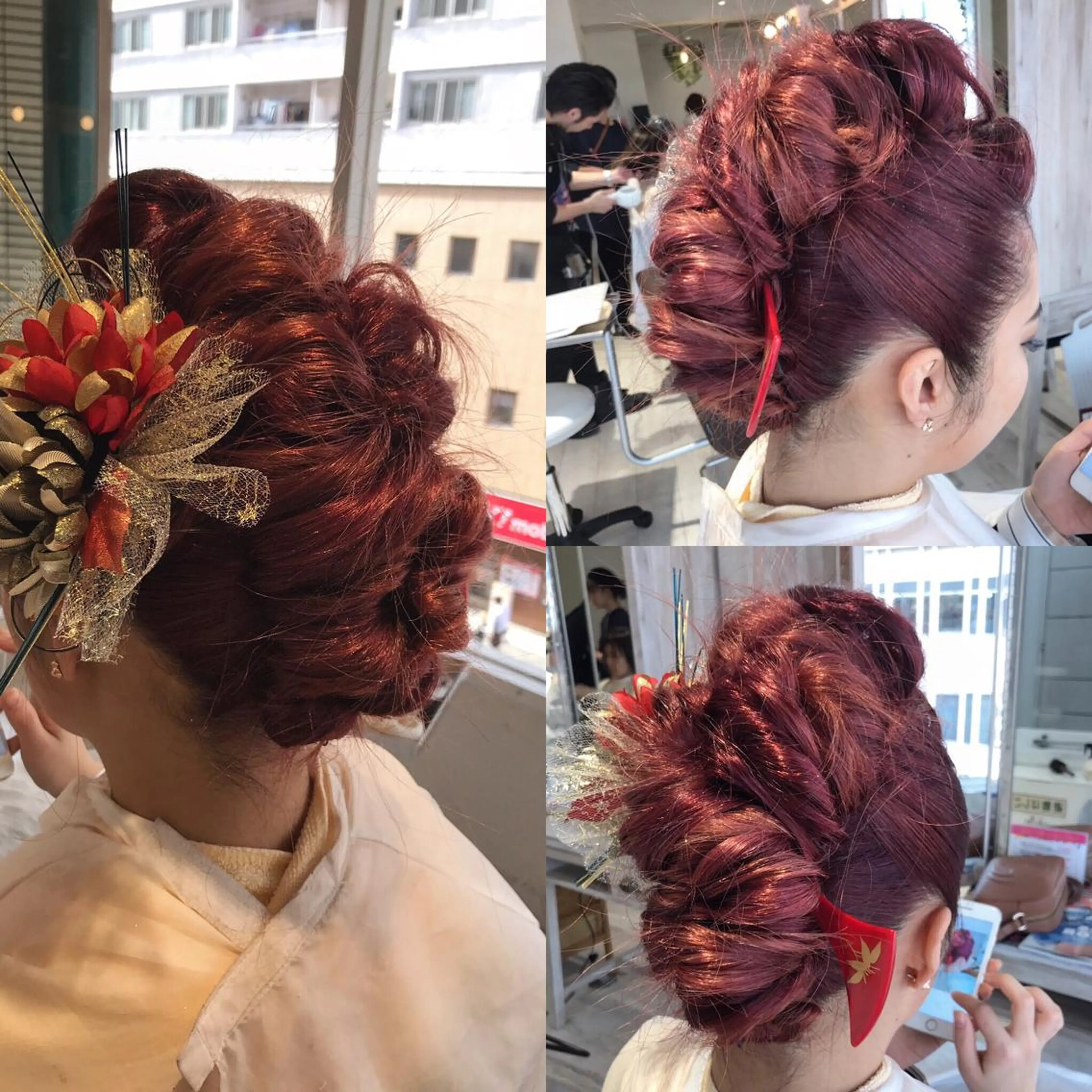 ミルクティーベージュ 山本勝志のヘアスタイル