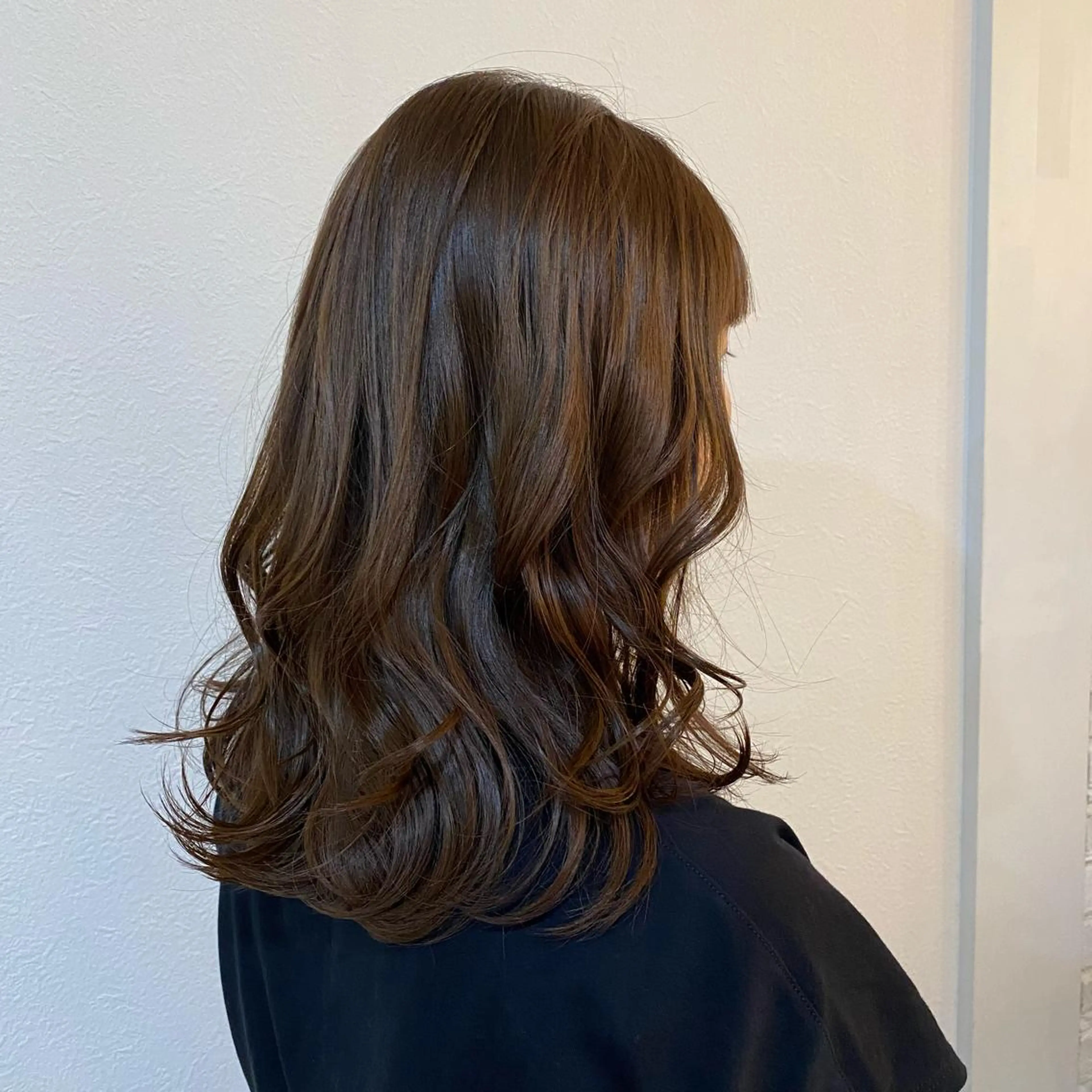 セミロング カット ヘアカラー トリートメント hamano harunaのヘアスタイル