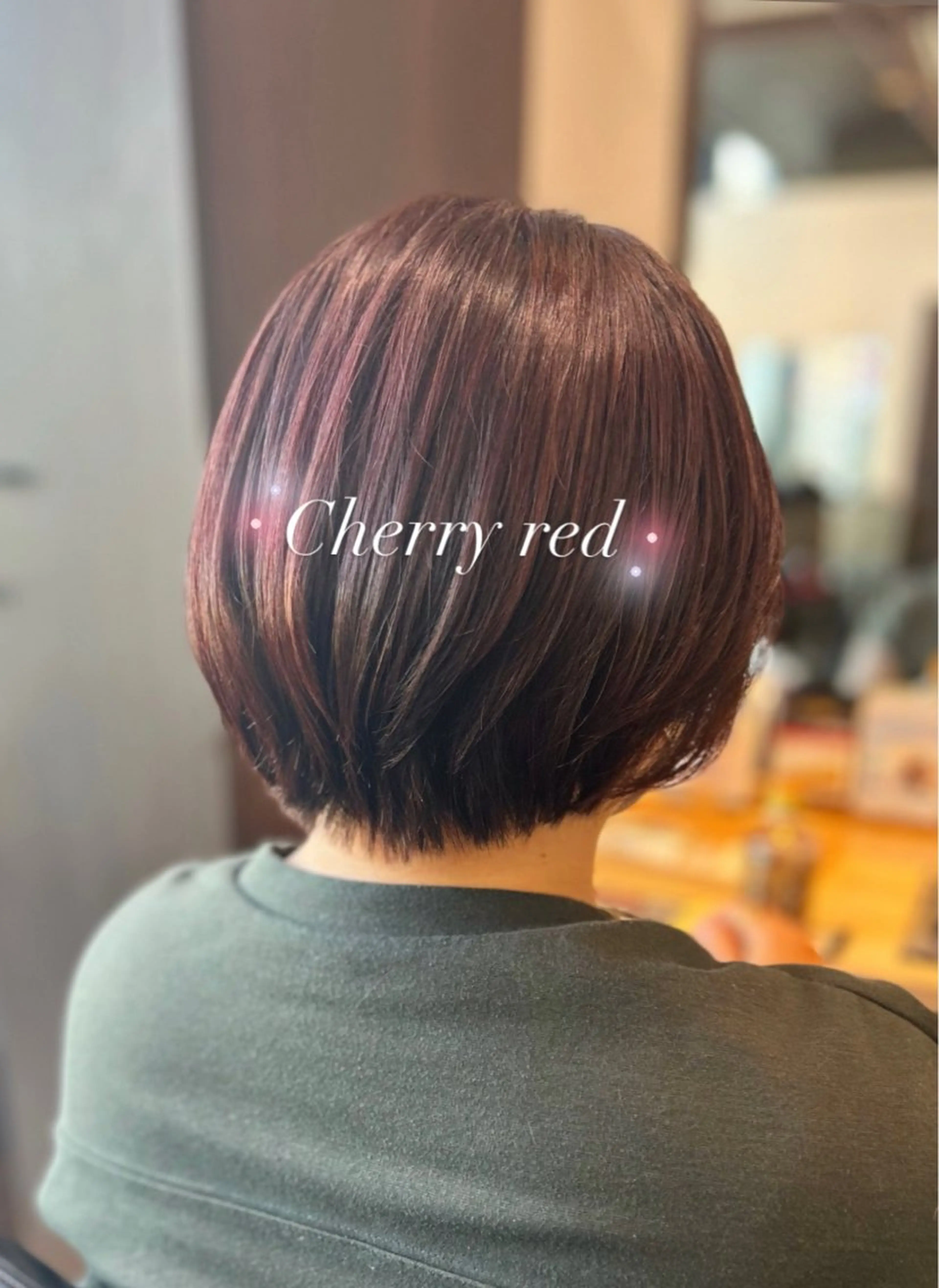 ショート カラー レッドカラー 髪質改善 トリートメント ⭐️似合わせアップ ⭐️並木奏絵のヘアスタイル