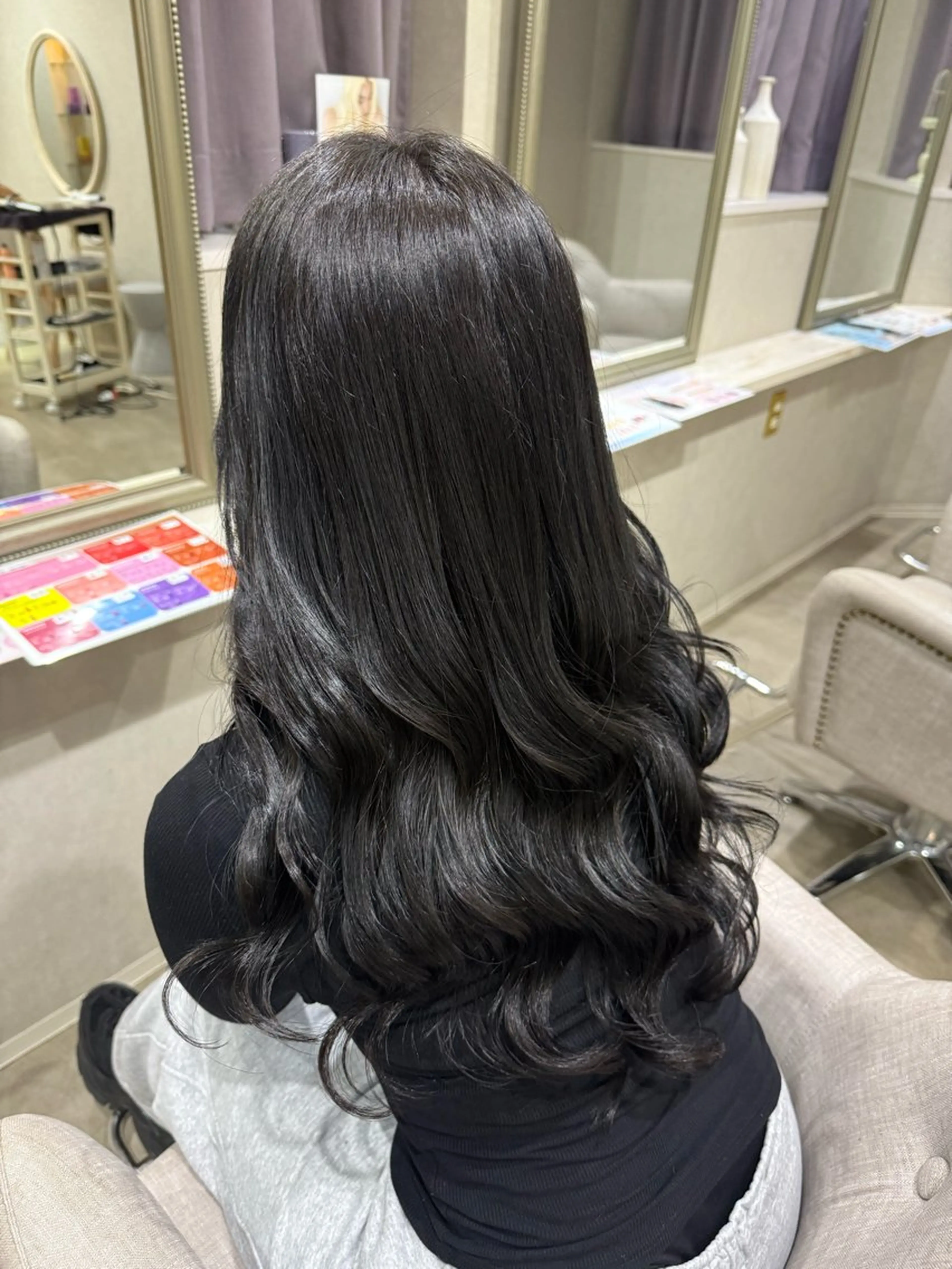 ロング カラー ブリーチ 透明感カラー ブリーチなしカラー 髪質改善 トリートメント ヘアカラー トリートメント 🎀髪質改善/艶カラ ー/大宮/そら🎀のヘアスタイル