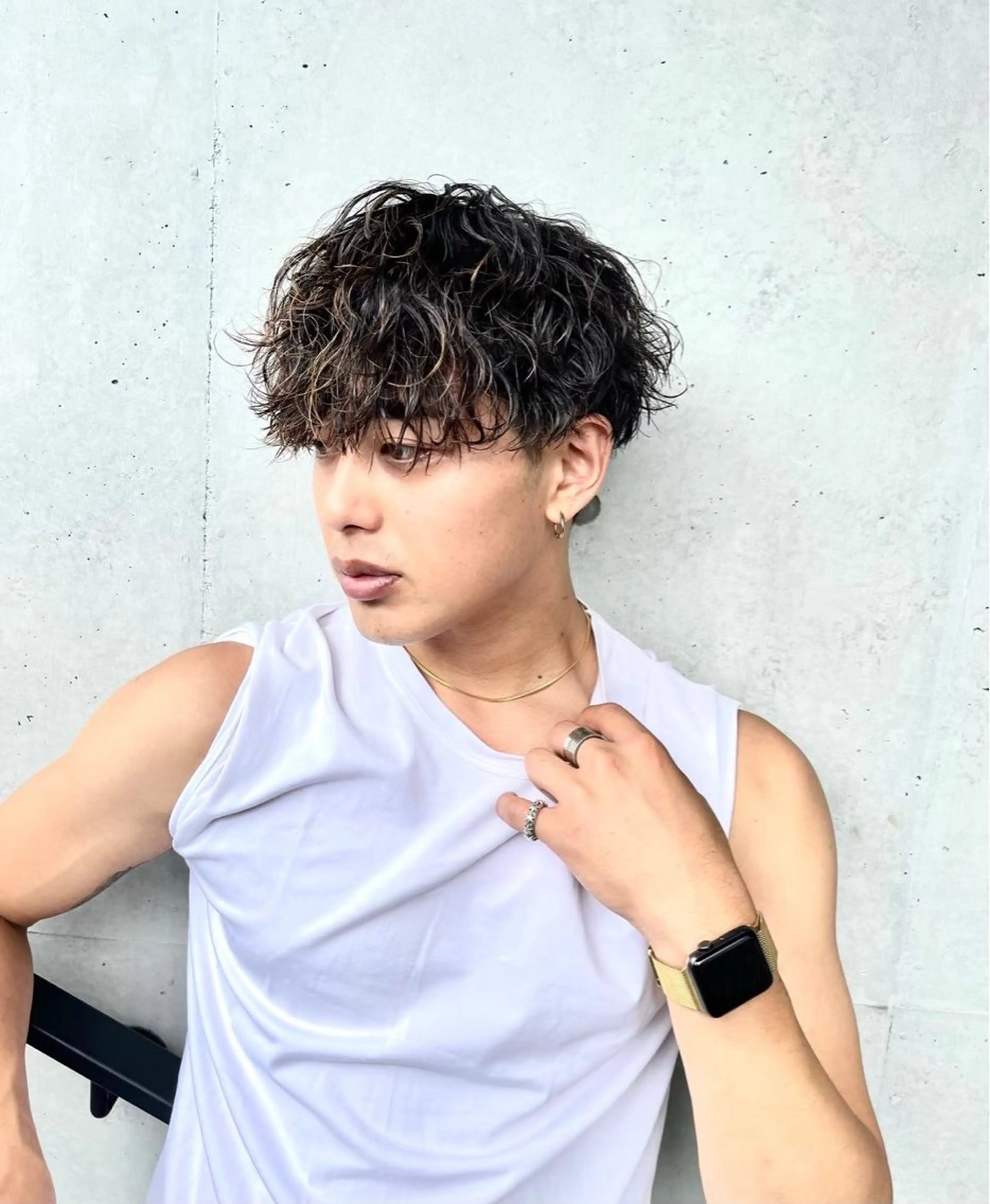 パーマ メンズ 鈴木 美璃のヘアスタイル