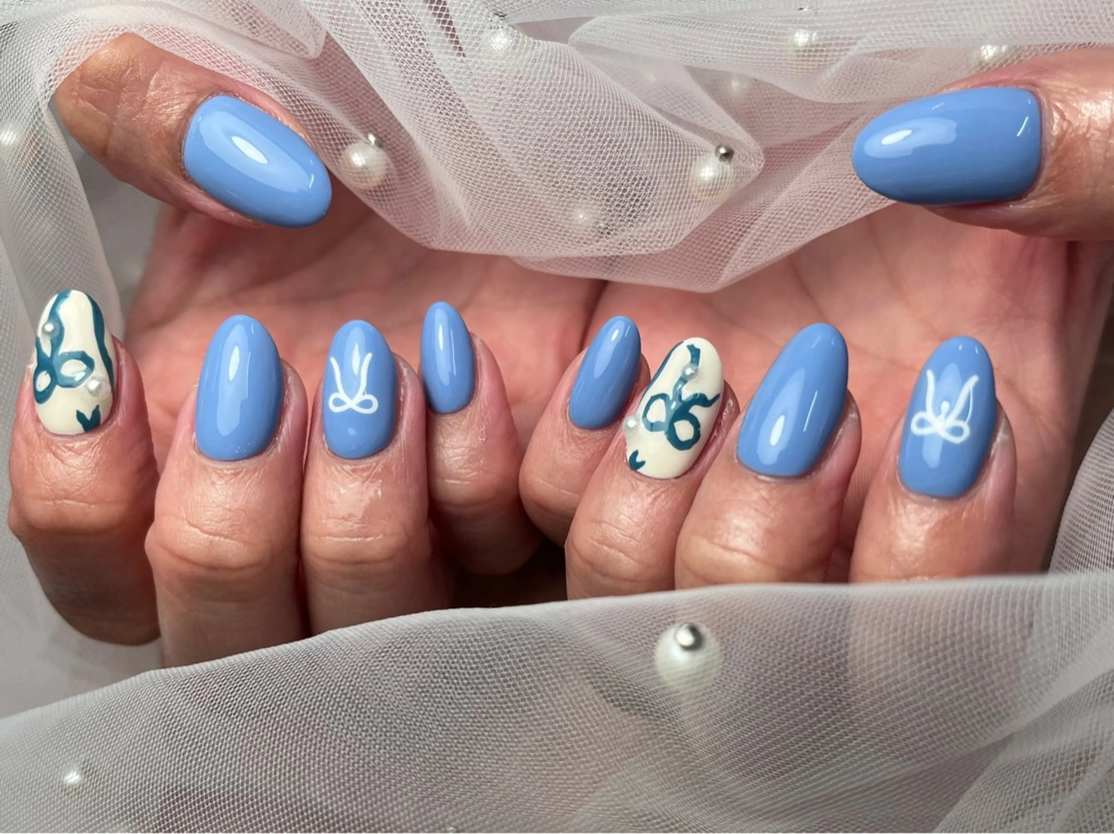 ネイル 長さ出し ジェルネイル マグネットネイル 持ち込み パラジェル ハンドネイル ToliyDeliy Nail Salonのネイルデザイン
