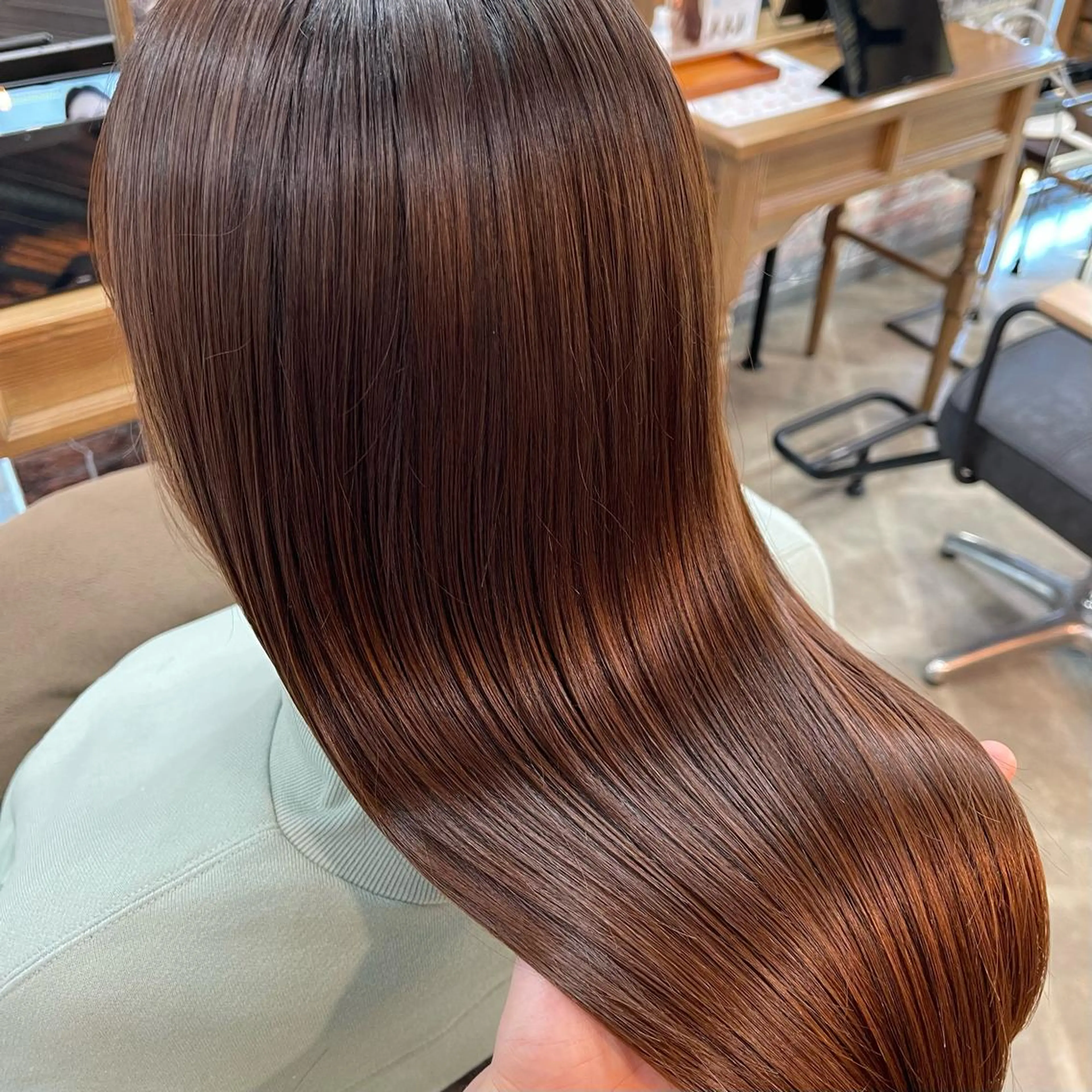 ロング カラー かめい りなのヘアスタイル