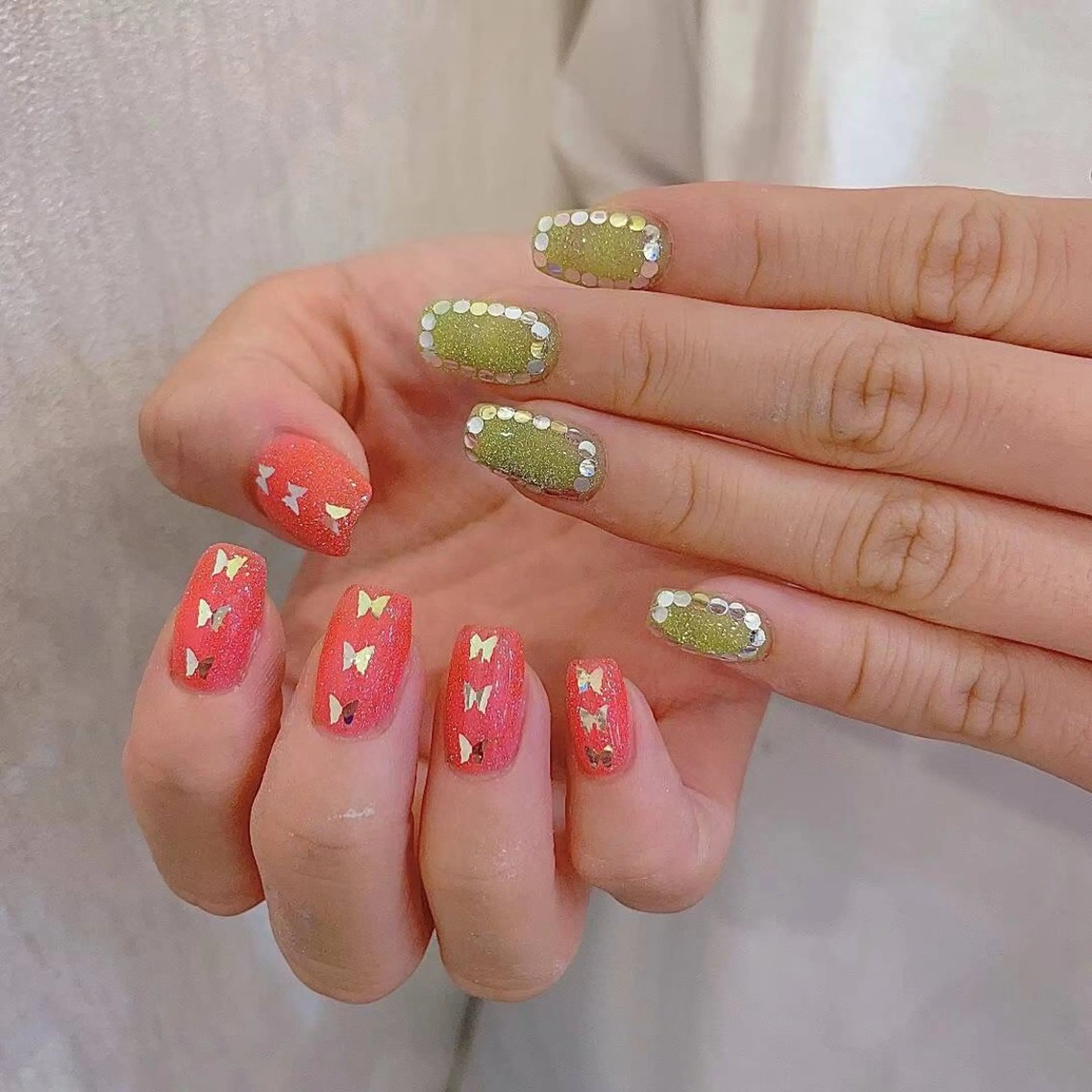 ネイル オーロラネイル ラメ(グリッター) My nail所属・babarla Nailのネイルデザイン