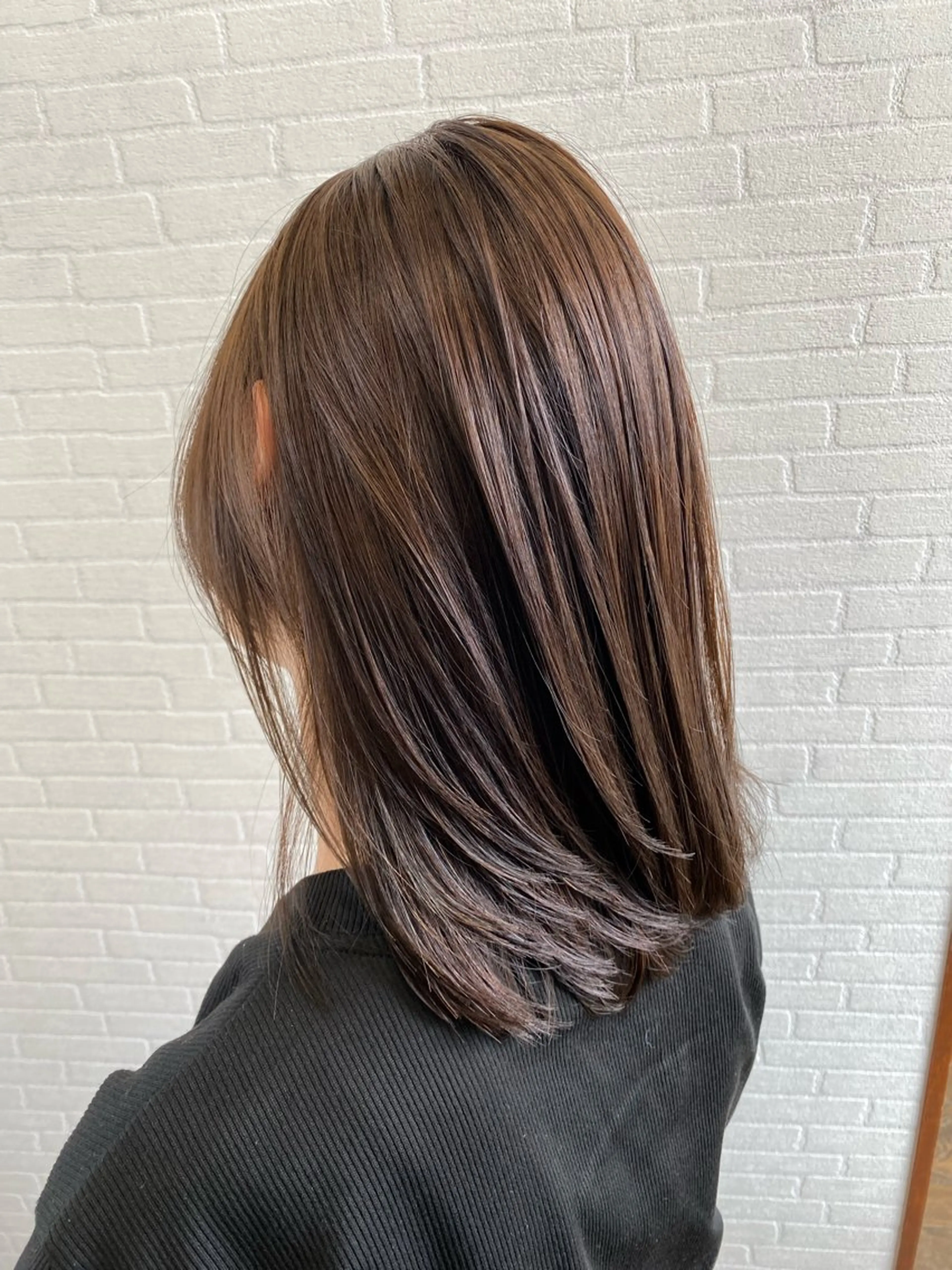 セミロング 縮毛矯正 @grace所属・HOSHI *のヘアスタイル