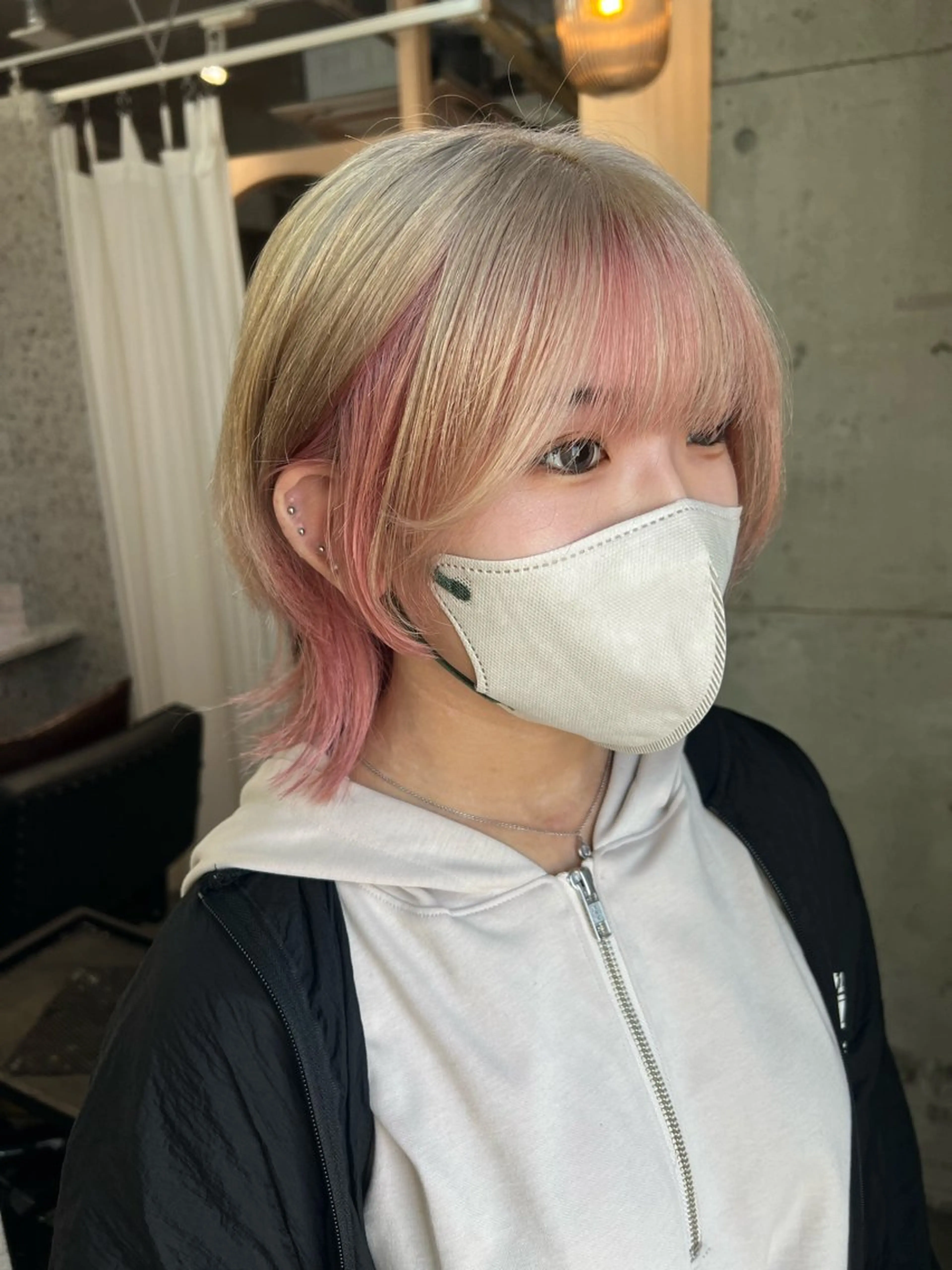 ミディアム カラー ブリーチ Ayaka🩰🎀 ガーリー/暖色♡のヘアスタイル