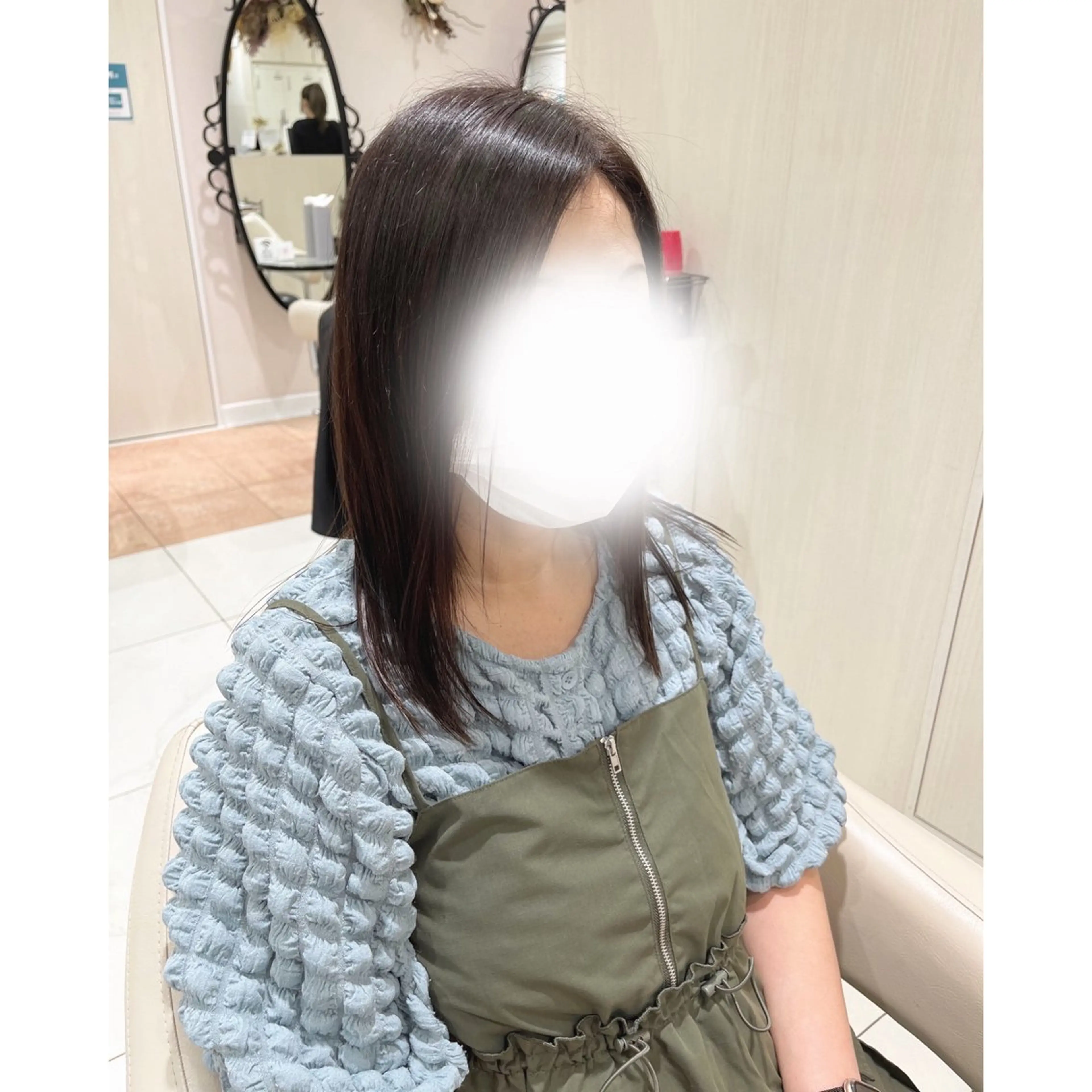 セミロング カラー 韓国ヘア 🎀中川綾乃🎀のヘアスタイル