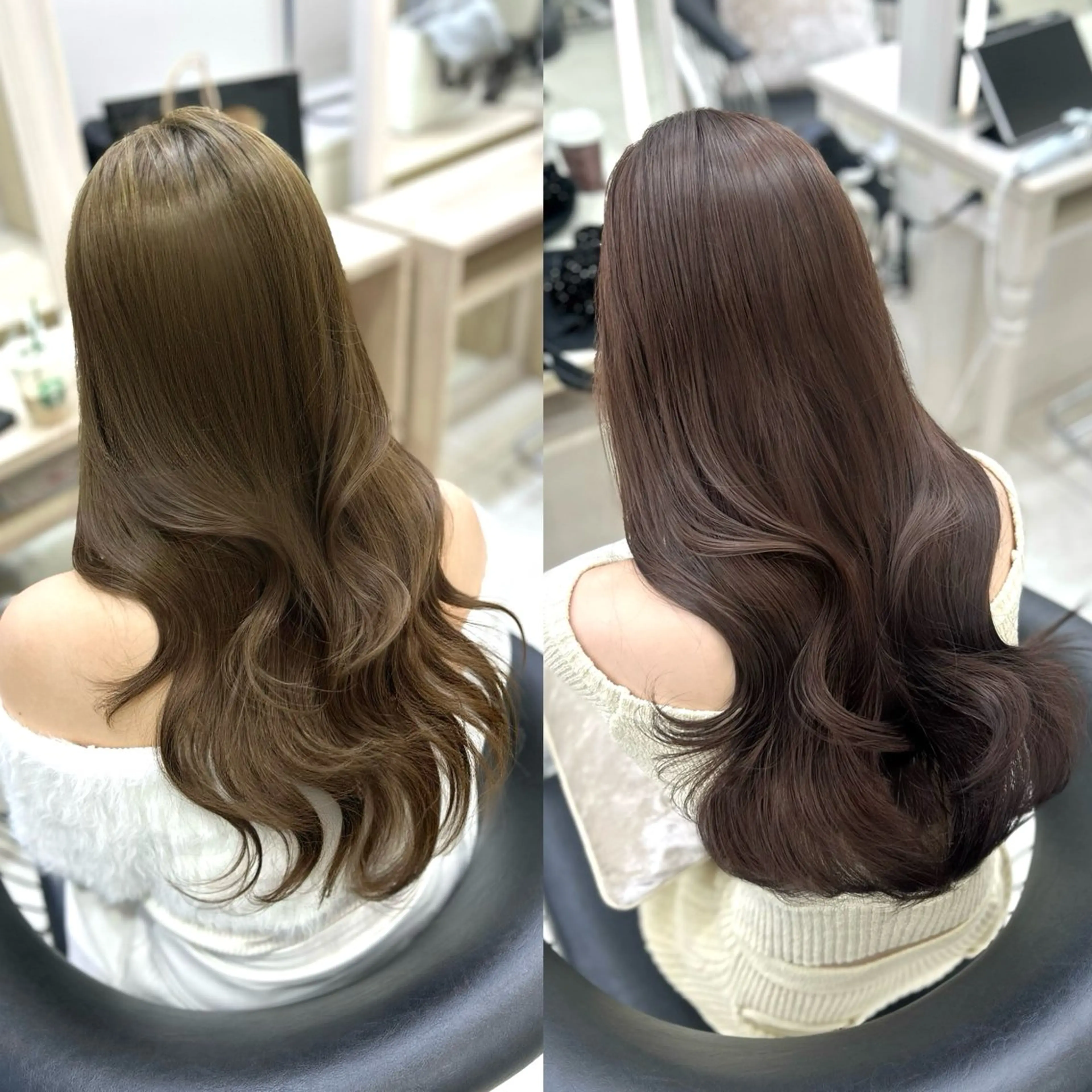 ロング カット ヘアカラー コノミ🪞銀座/ 韓国×透明感カラーのヘアスタイル