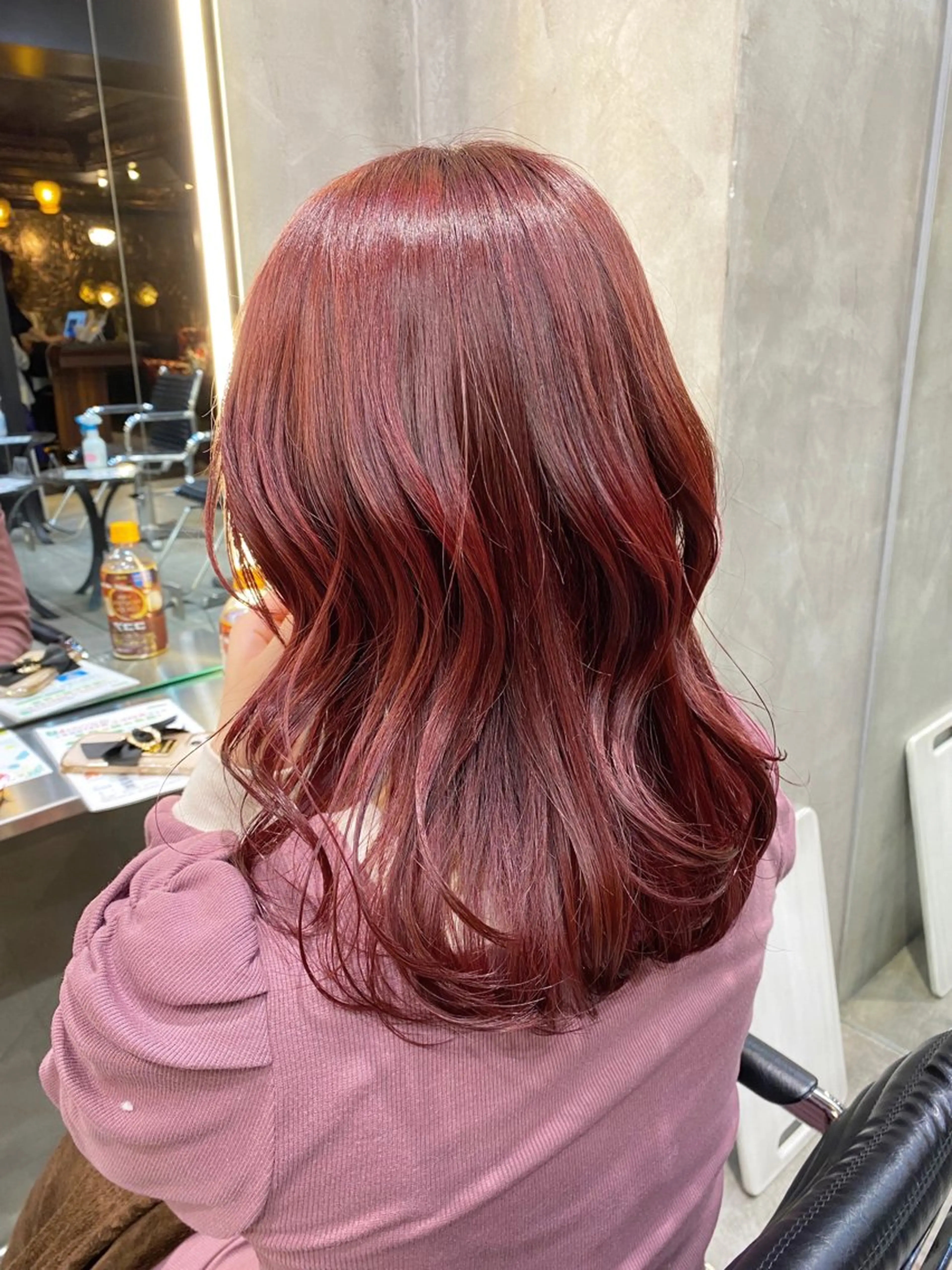 セミロング カラー ブリーチ ダブルカラー ブリーチなしカラー カット ヘアカラー ブリーチなしダブル カラー🧸🐺陽介のヘアスタイル