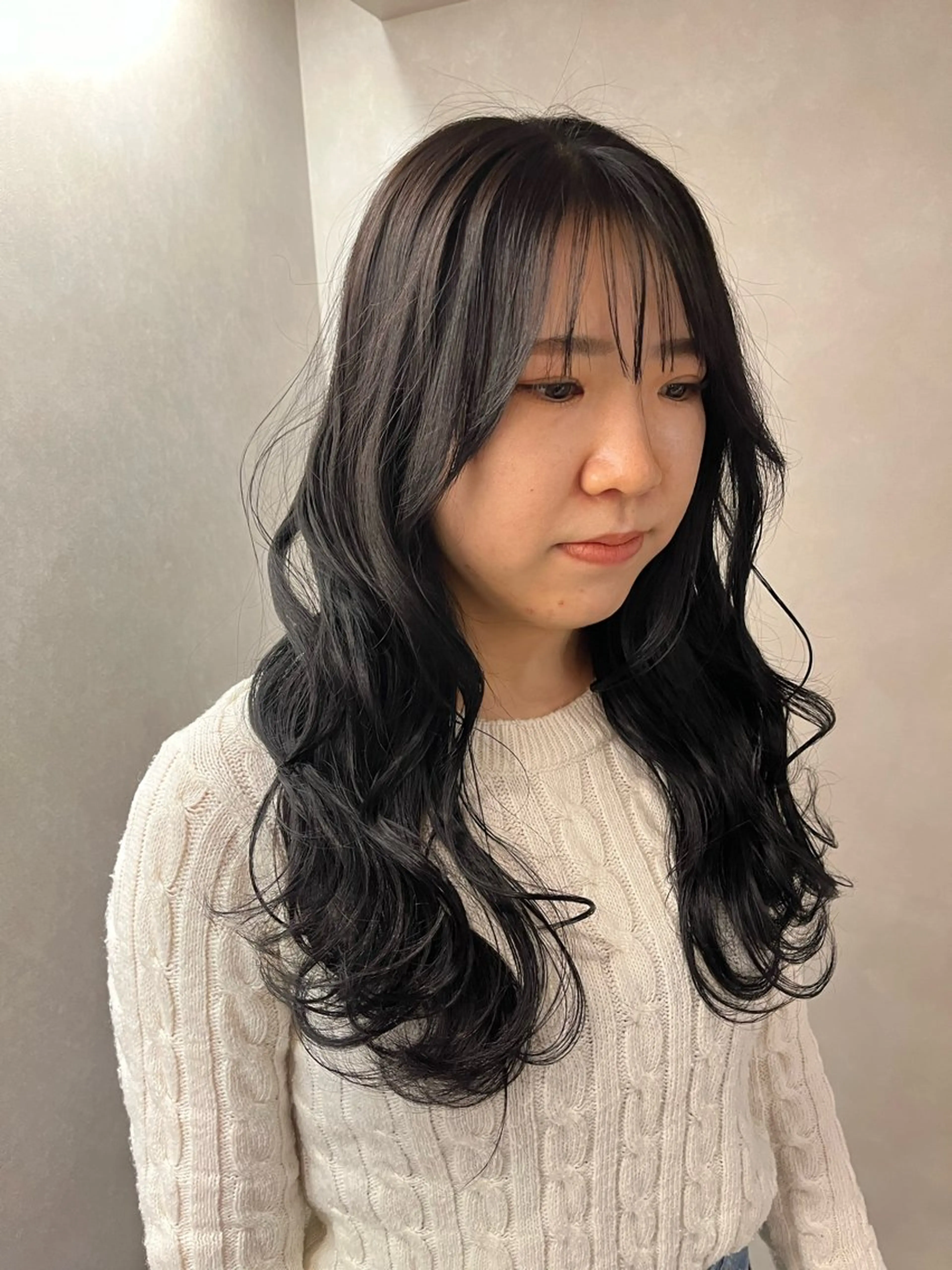 ロング カラー ioeわかめようじ/ 縮毛矯正/髪質改善のヘアスタイル