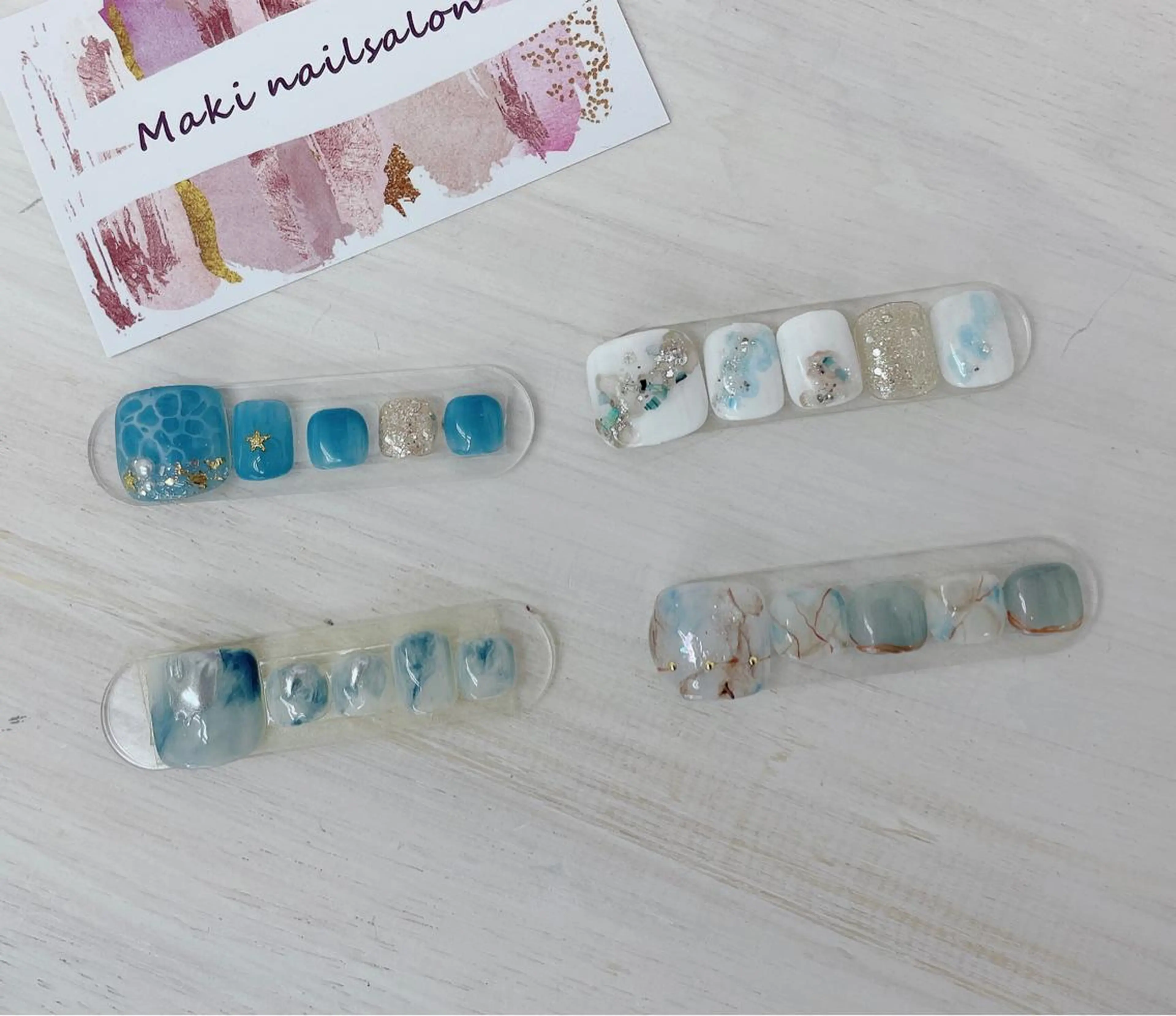 ネイル フットネイル フットネイル マキ ネイルサロンのネイルデザイン