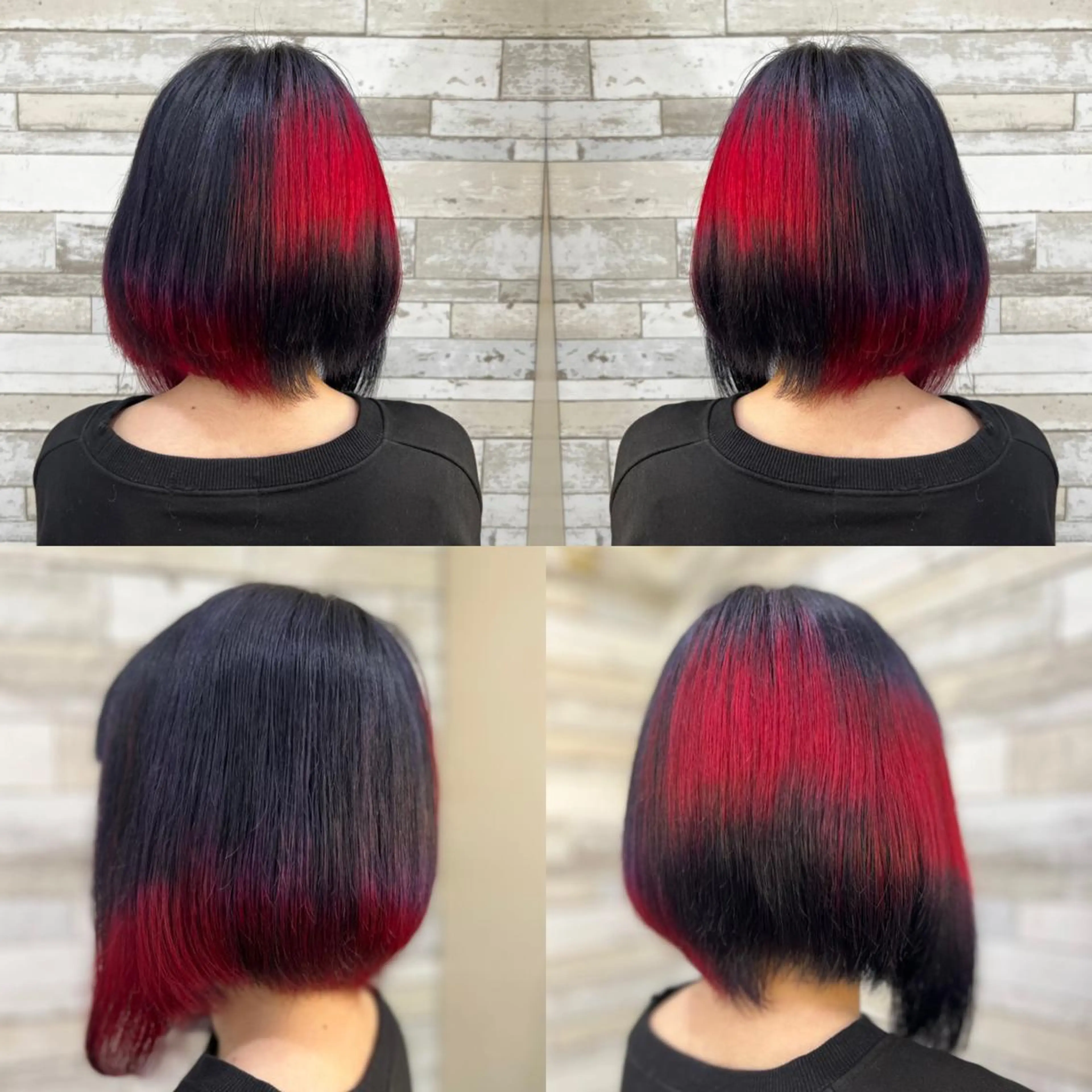 ミディアム カラー ヘアカラー トリートメント "PEPPU "所属・派手髪、ハイトーン ショートヘアShinのヘアスタイル