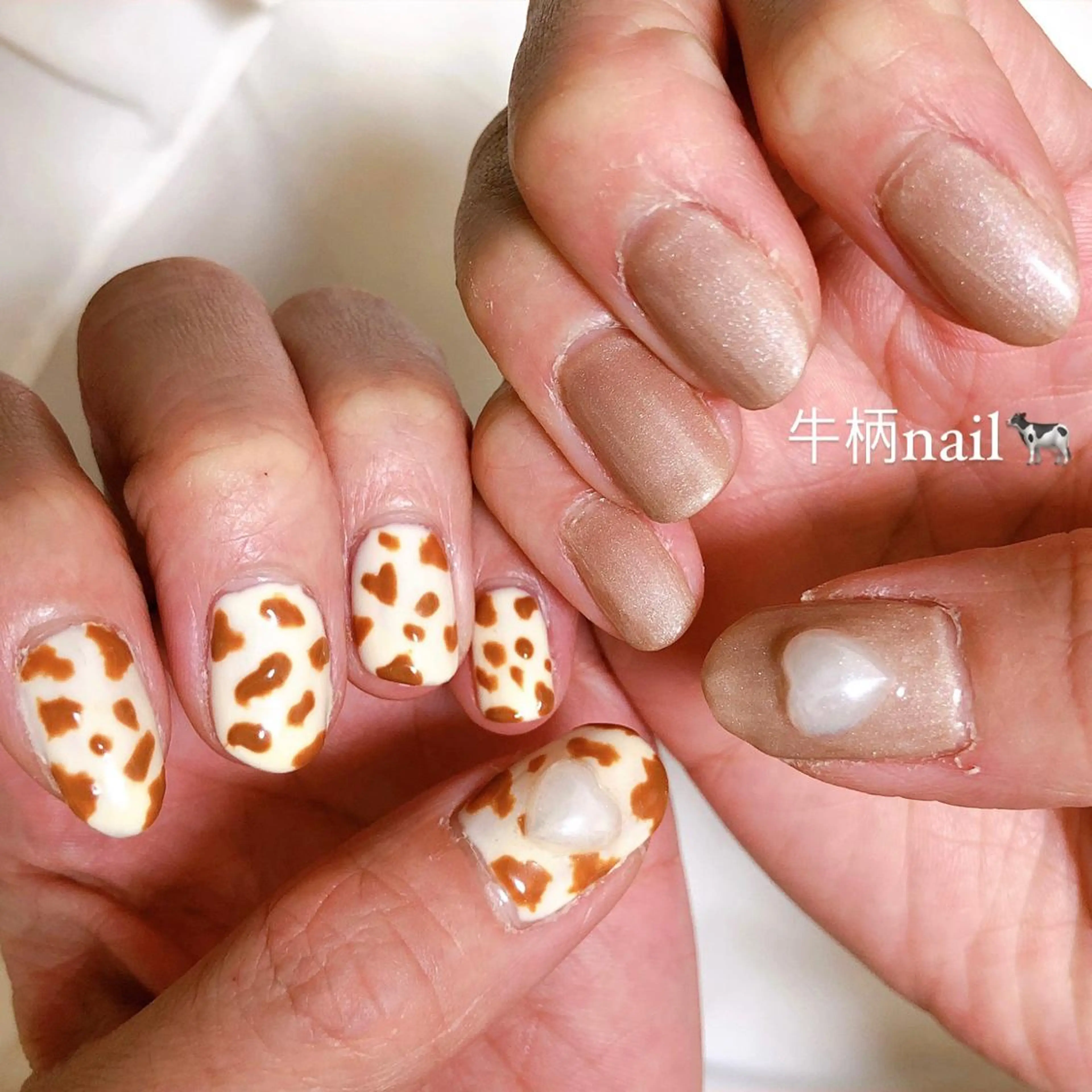 ネイル ハンドネイル 淡色ネイル 🎀moeのネイルデザイン