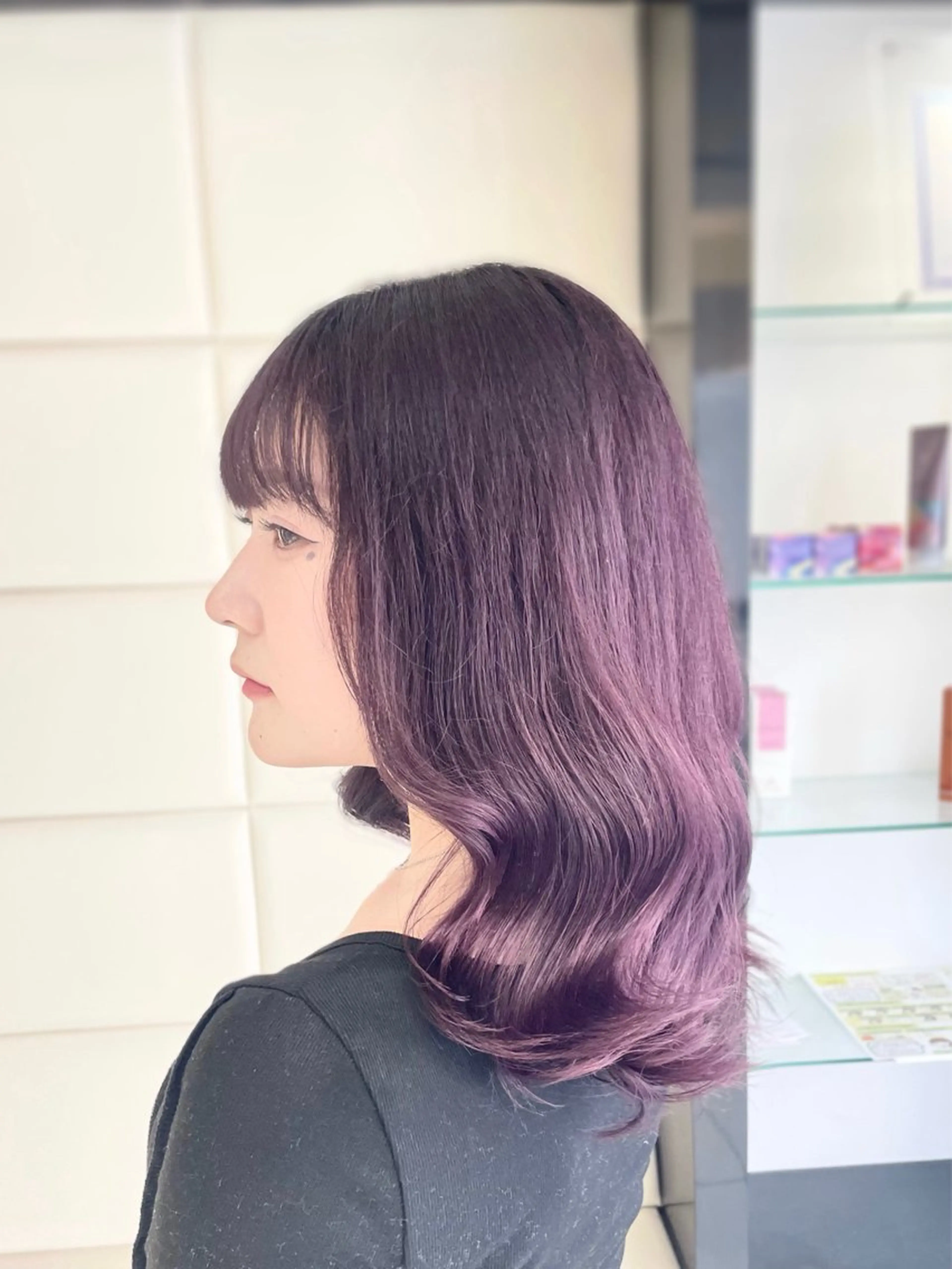 ロング カット ヘアカラー トリートメント motel所属・モデルや芸能人も通う ✨マンツーマンサロンのヘアスタイル