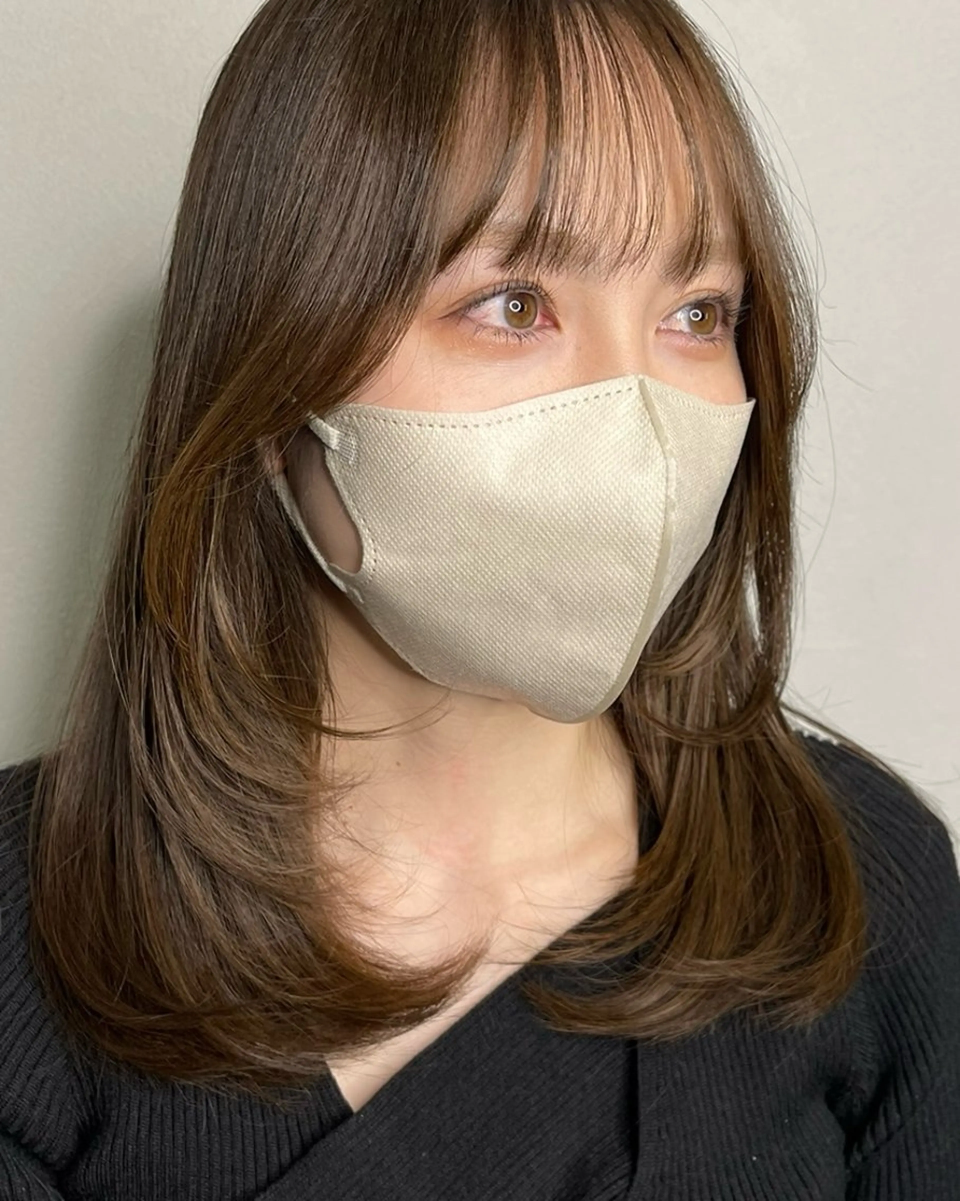 セミロング 剣持友希/高崎 ifh iizukaのヘアスタイル